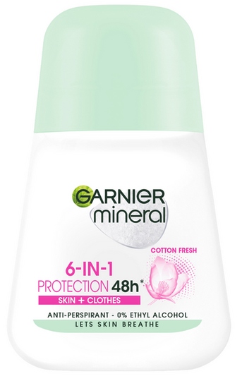 

Garnier Mineral Cotton Fresh rollon antyperspirant