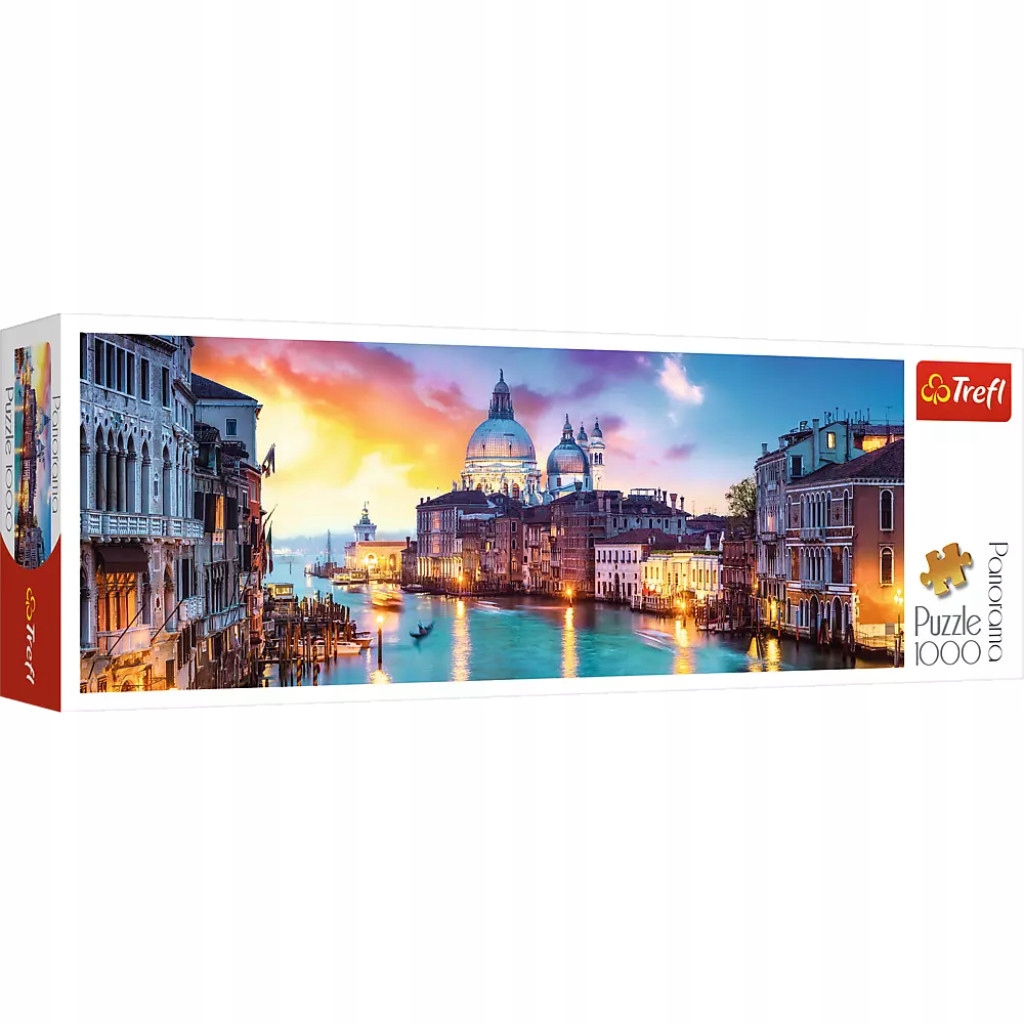 Puzzle 1000 elementów. Panorama, Canal Grande w Wenecji Trefl