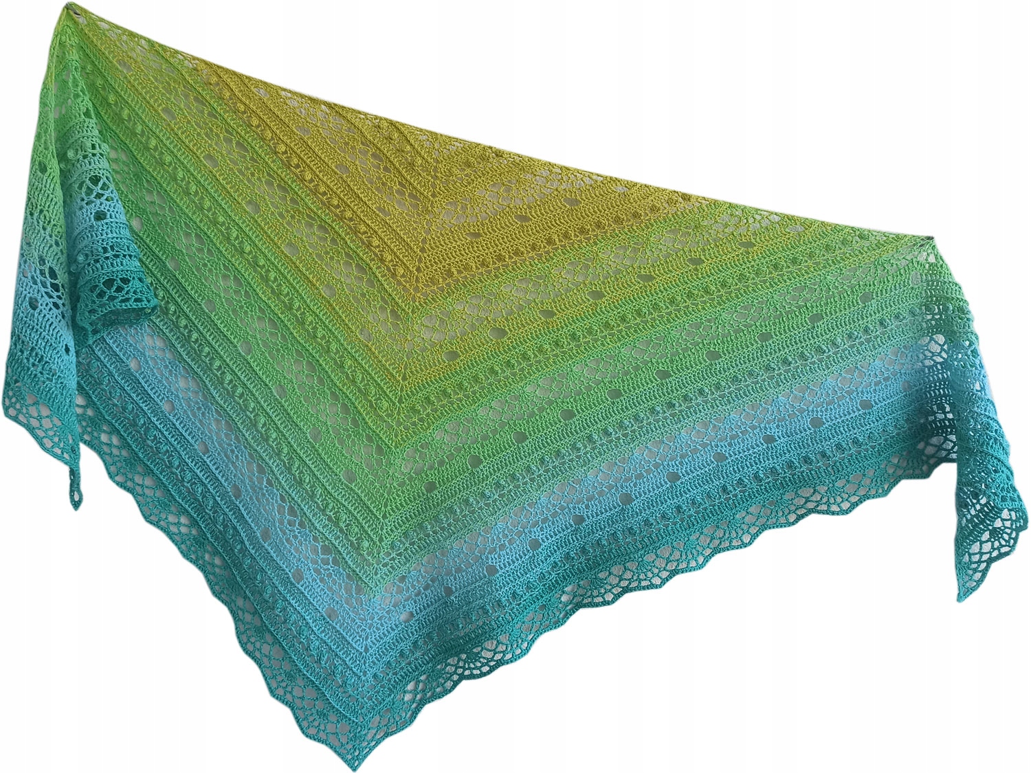 Šátek SisLove zkrácený ručně vyrobený 170 x 67