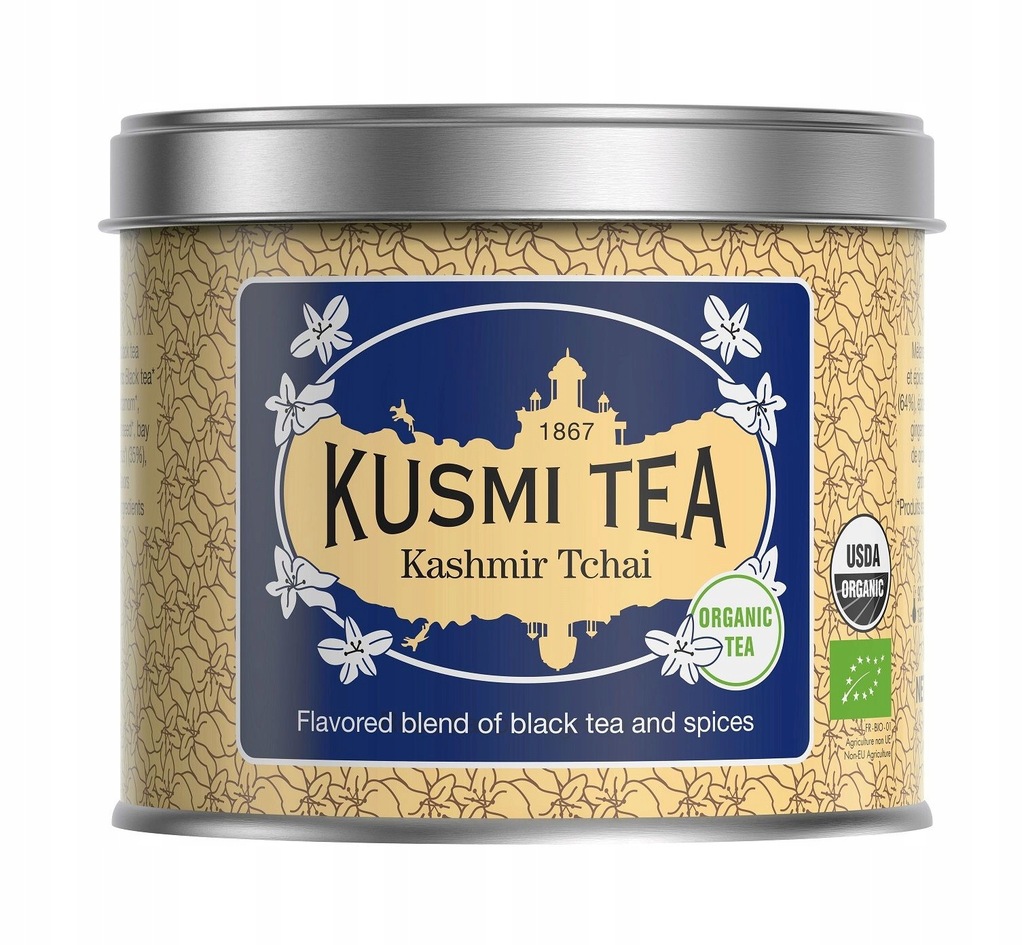 Kusmi Tea černý čaj čaj Kashmir Tchai 100 g (konzerva)