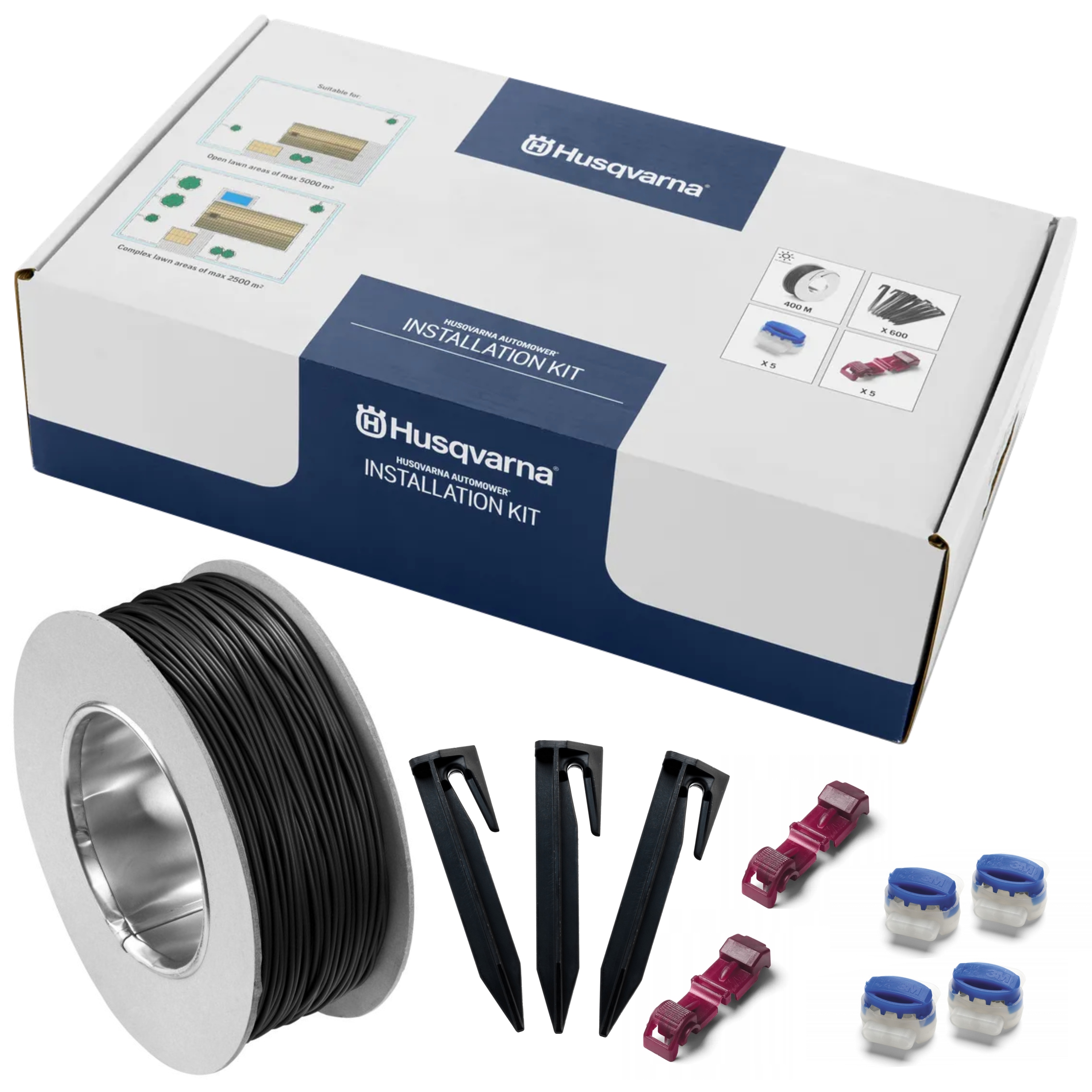 Inštalačná Sada Automower Pre Robotickú Kosačku, Stredná, Do 2000 m2 Husqvarna