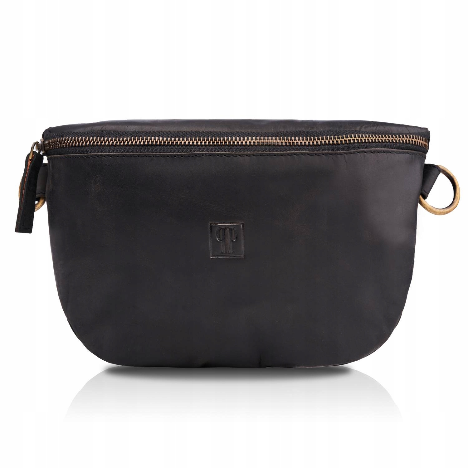 Kožená ledvinka Černá Paolo Peruzzi