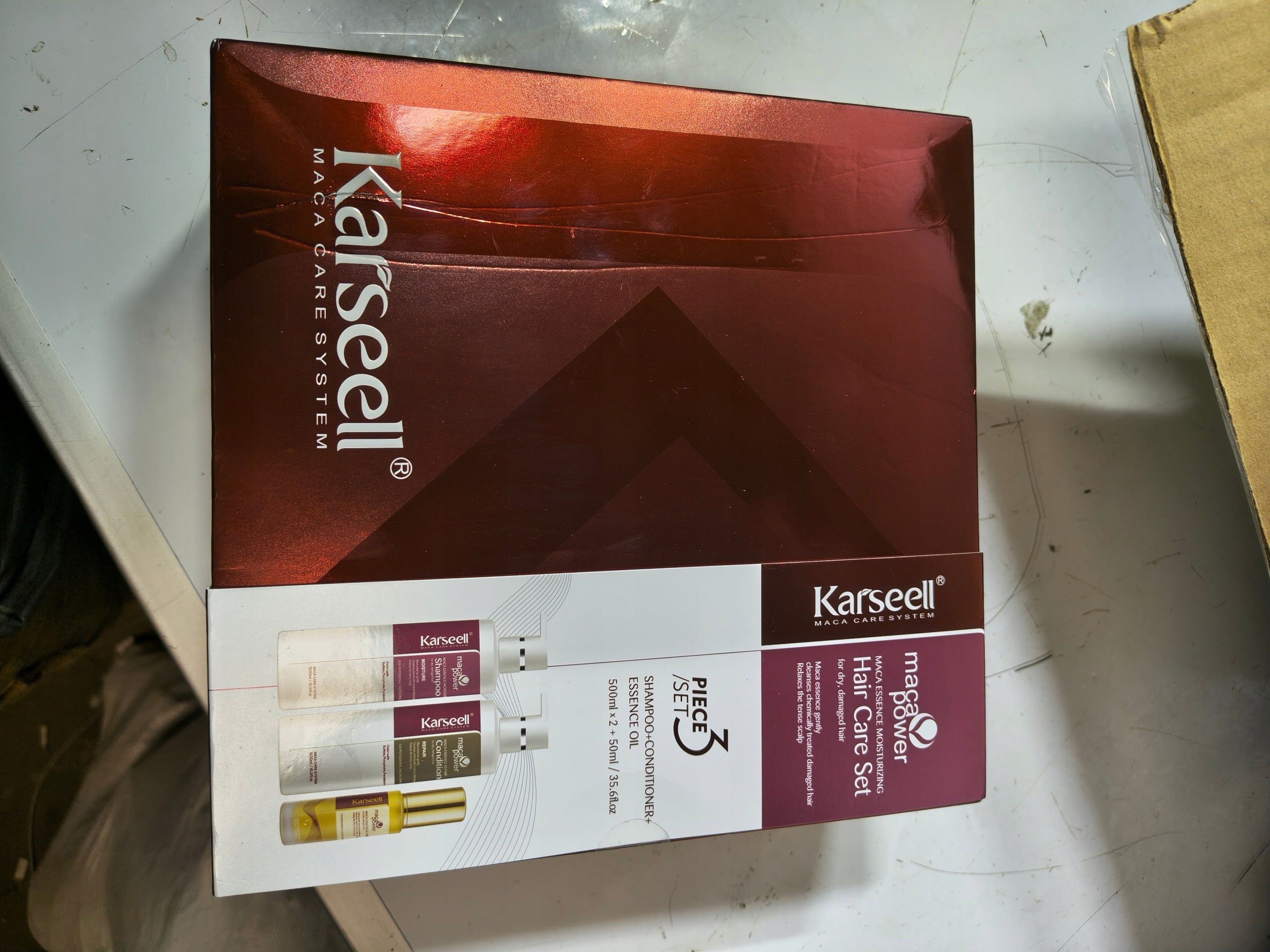 Karseell Maca Power Zestaw 3w1 Szampon Odżywka Olejek Regeneracja