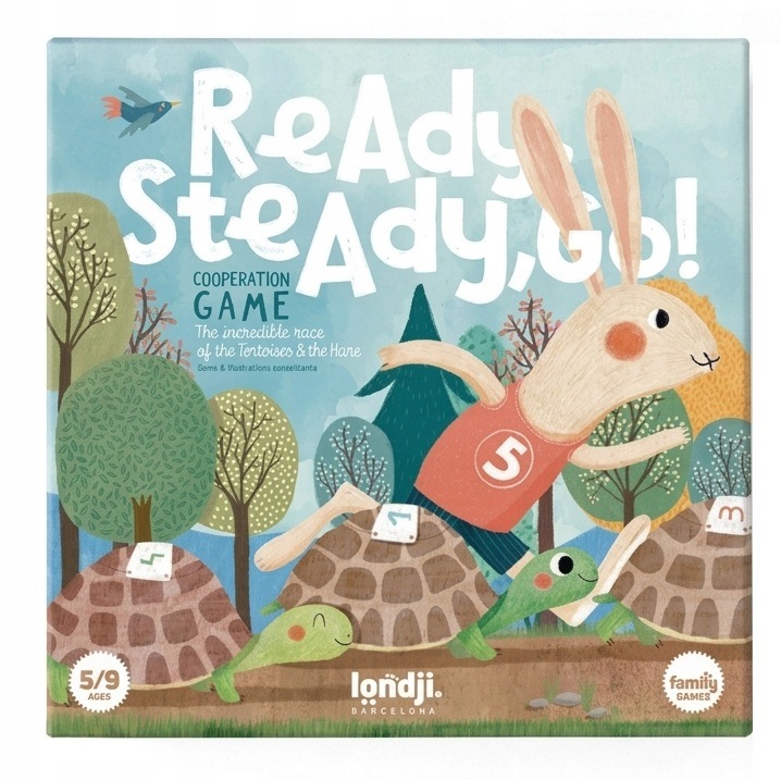 Gra kooperacyjna Ready Steady Go! Londji Żółw i zając 5+