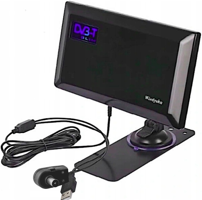 

Antena Tv Pokojowa DVB-T/T2 Uhf Vhf Wzmacniacz