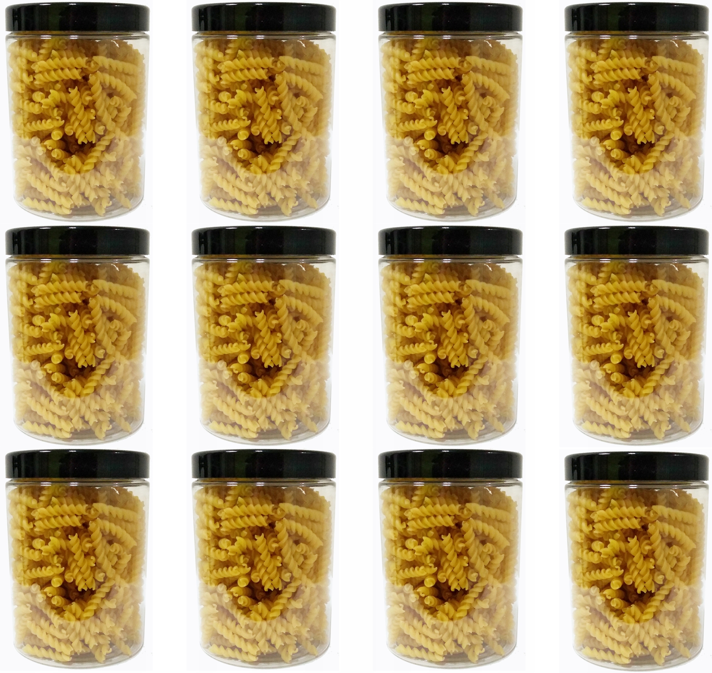 

Pojemnik słoik 1L na makaron płatki - 1000ml 12szt