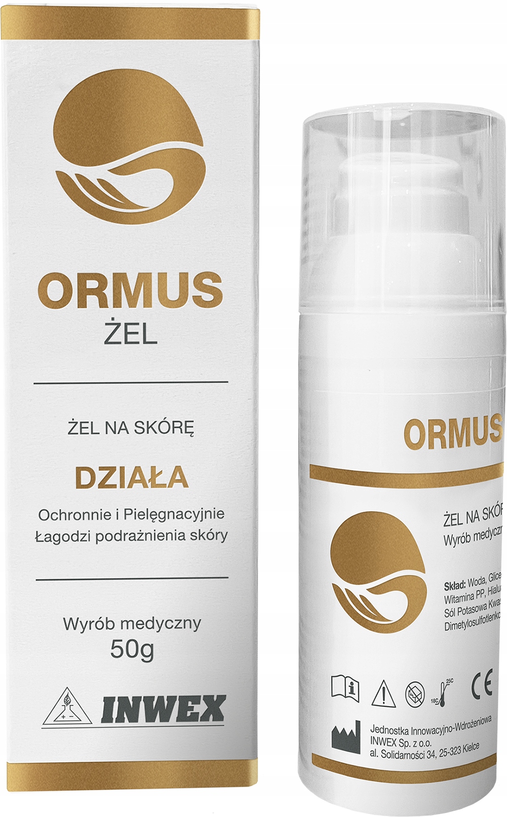 

Ormus żel na skórę 50g , Inwex Złoto