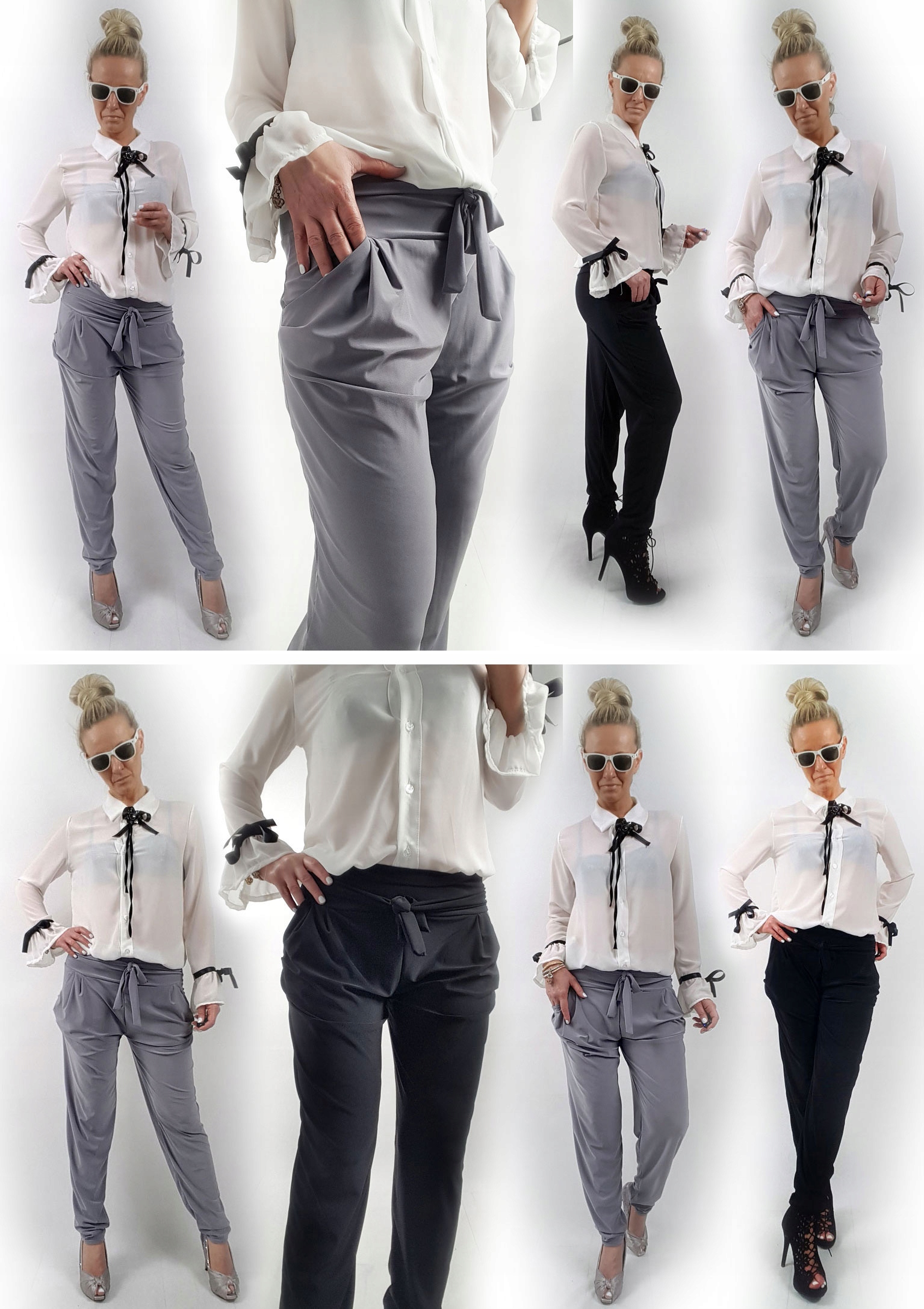 SPODNIE HAREMKI CYGARETKI BRYCZESY ALLADYNKI BAGGY Marka bez marki