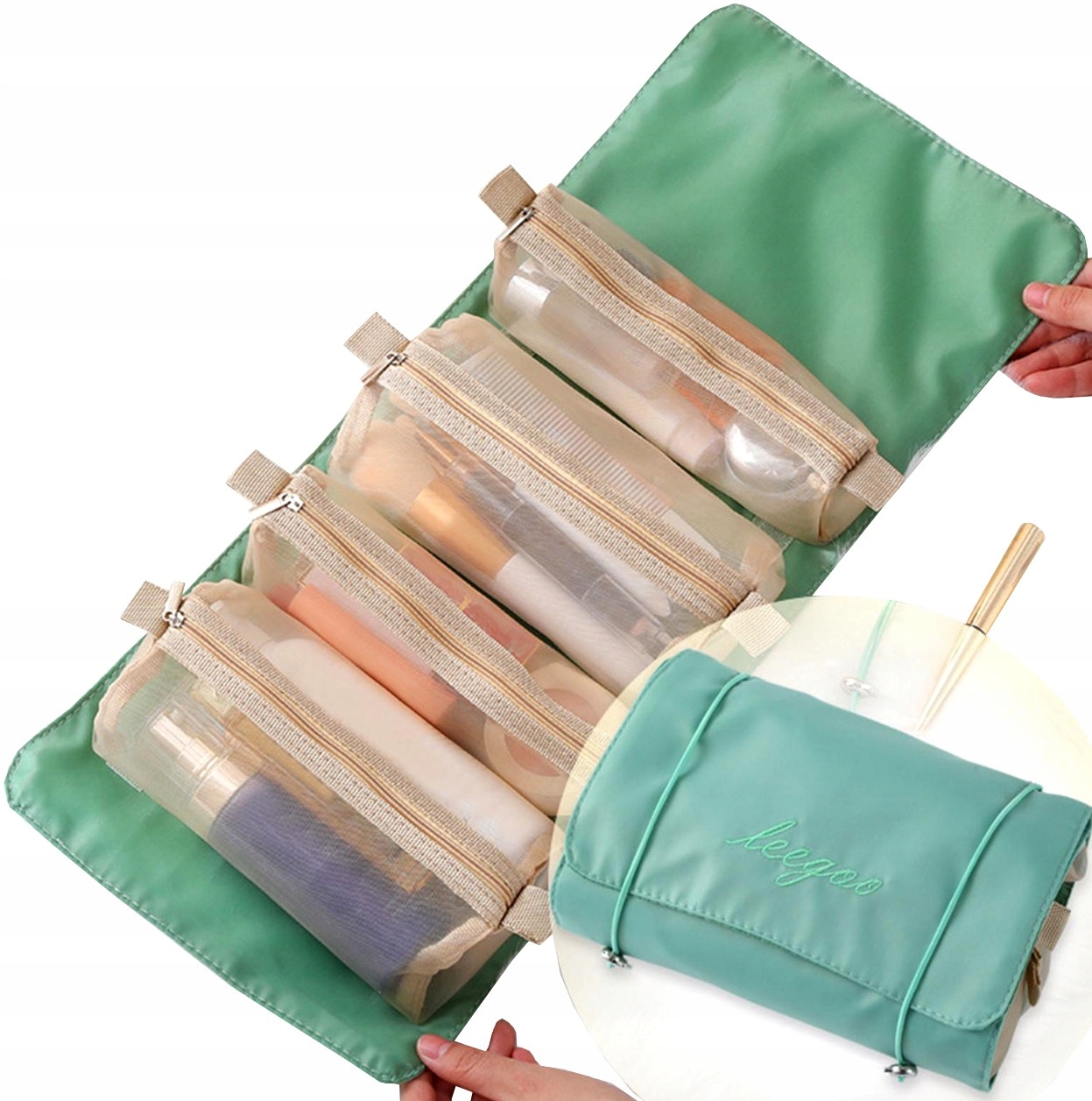 

Organizer na kosmetyki pędzle Kosmetyczka puder