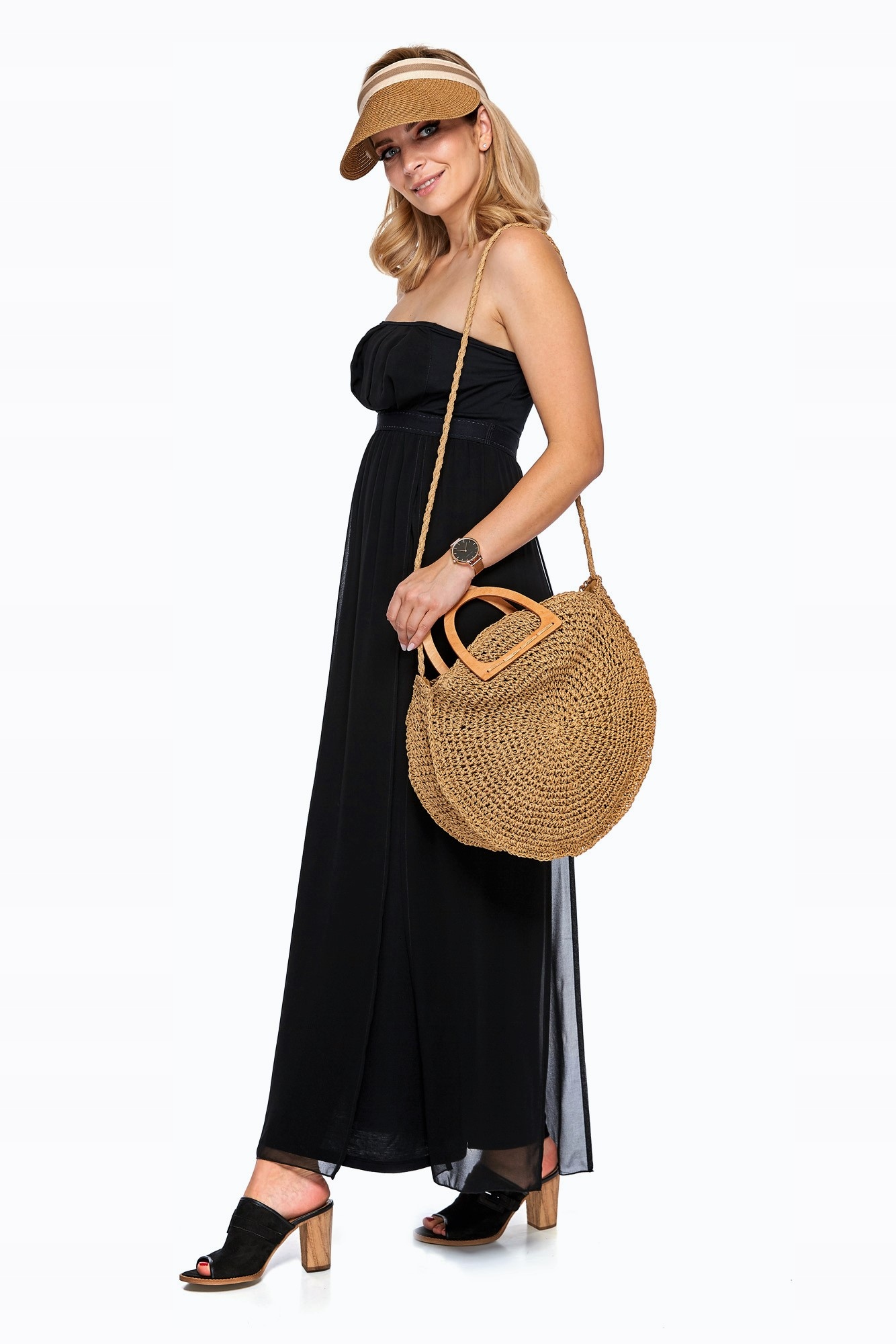 DASZEK SŁOMIANY PRZECIWSŁONECZNY CZAPKA beż Płeć kobieta