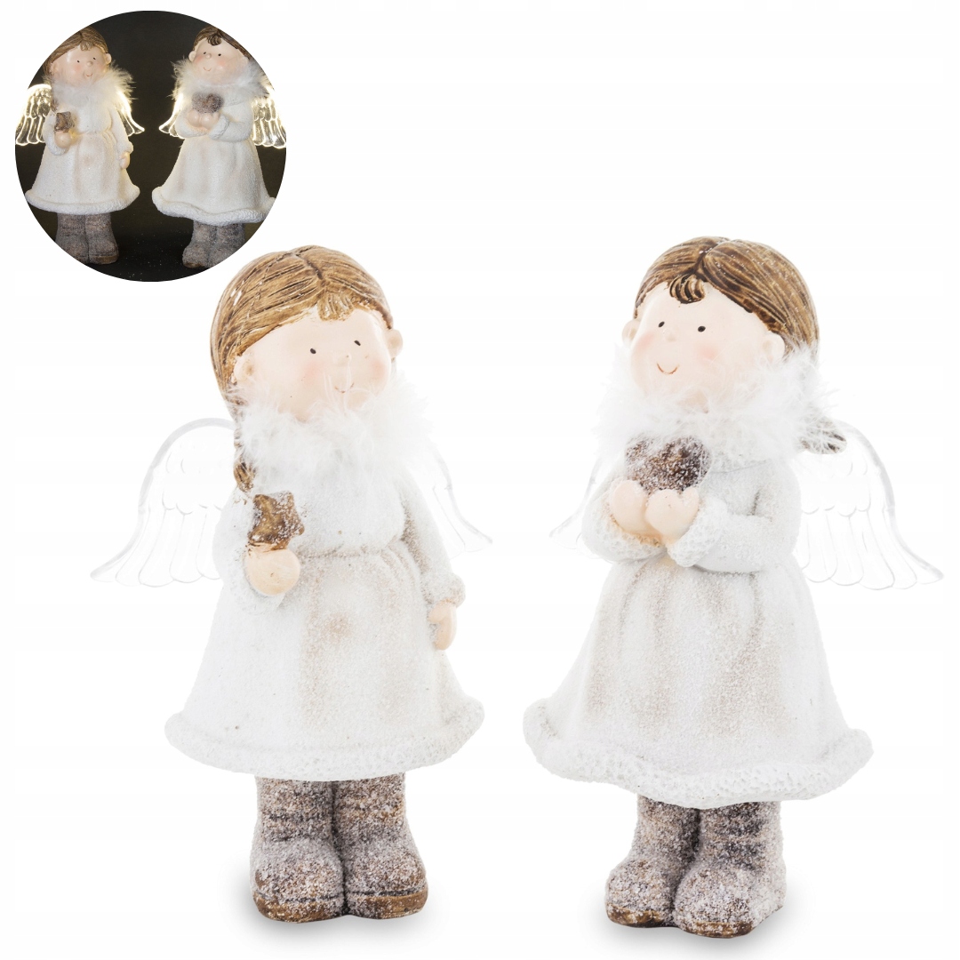 

Figurka Anioł Led świąteczny świecący 19,5cm