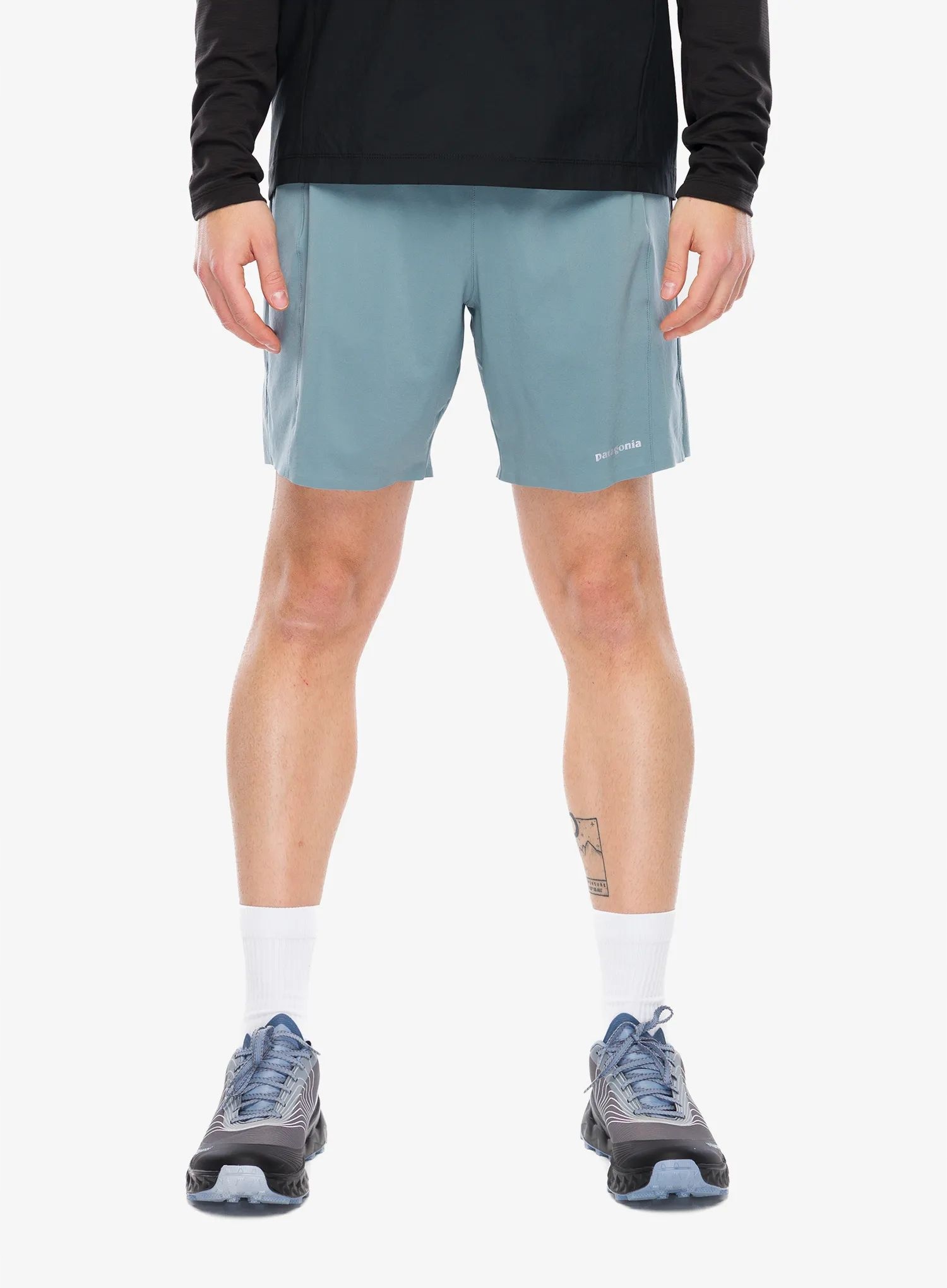 Kraťasy na běhání Patagonia Strider Pro Shorts 7 modrá barva M