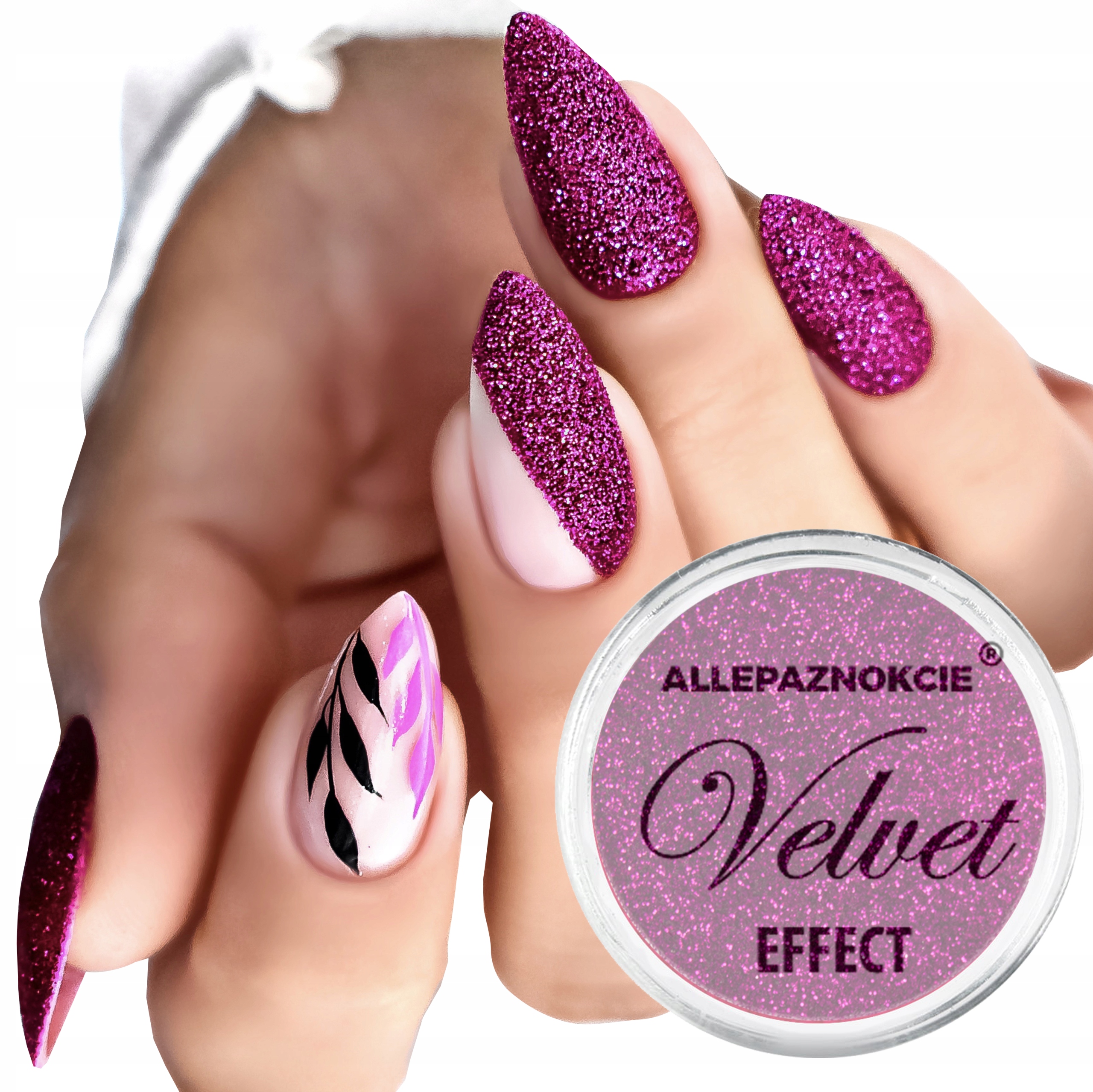 PYŁEK BIŻUTERYJNY EFEKT DROBNY BROKAT PIXEL VELVET