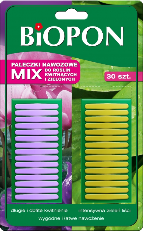 

Pałeczki nawozowe 30szt do roślin ziel. i kwit.