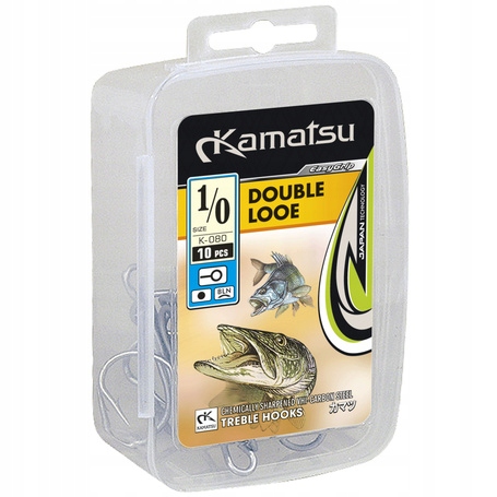 

Kamatsu Double Looe rozmiar 2/0 Czarny Nikiel