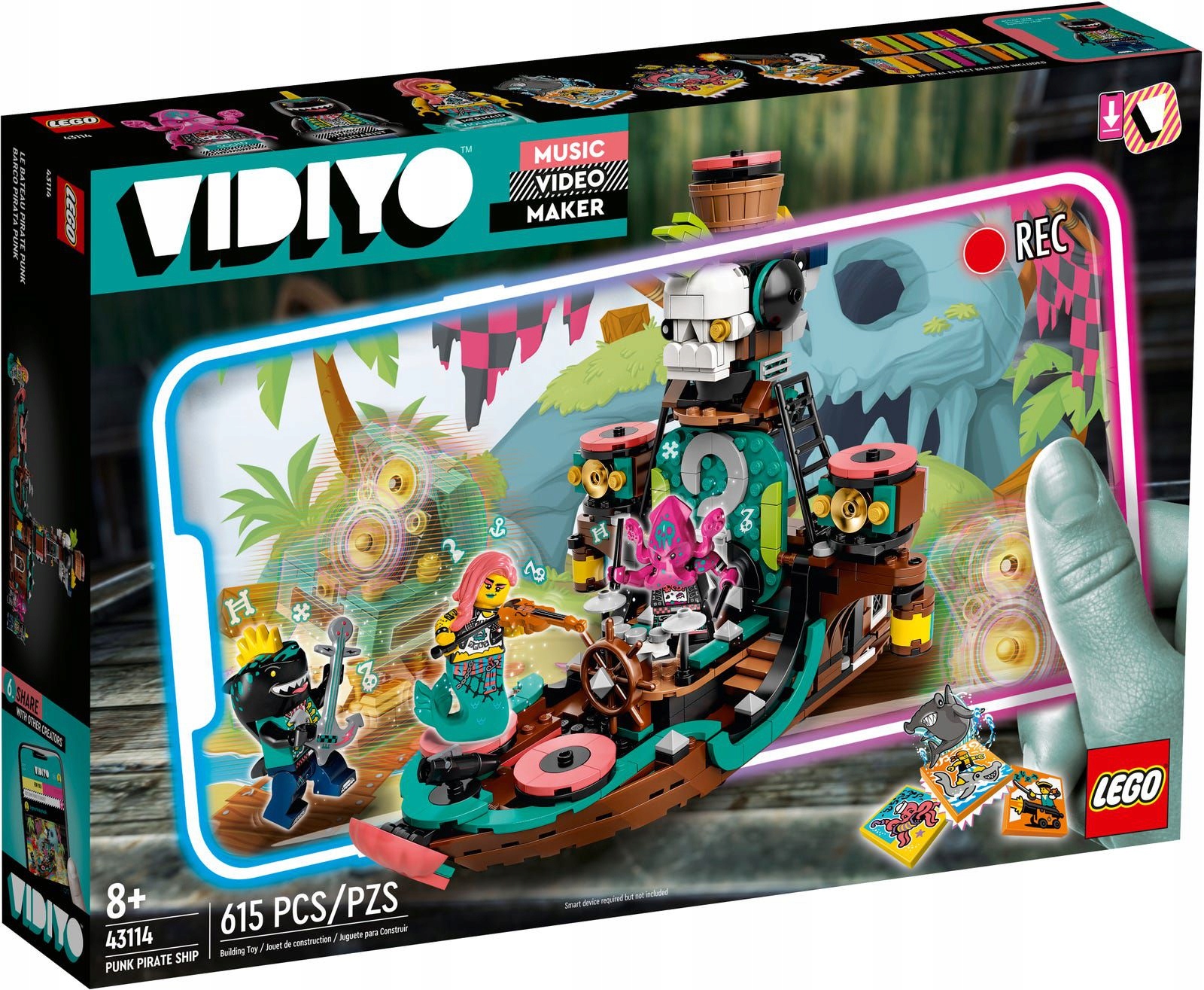 Klocki Lego Vidiyo P43114 Punk Pirate Ship Statek