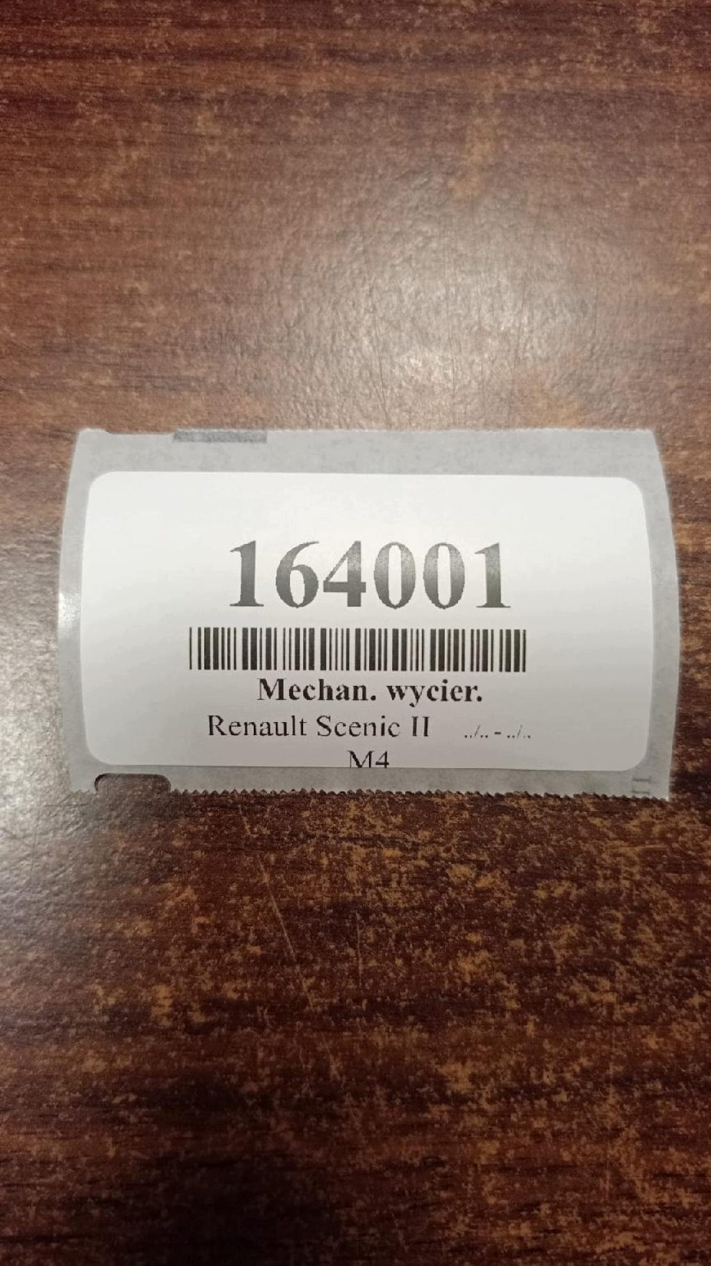 RENAULT SCENIC II wiper mechanism front