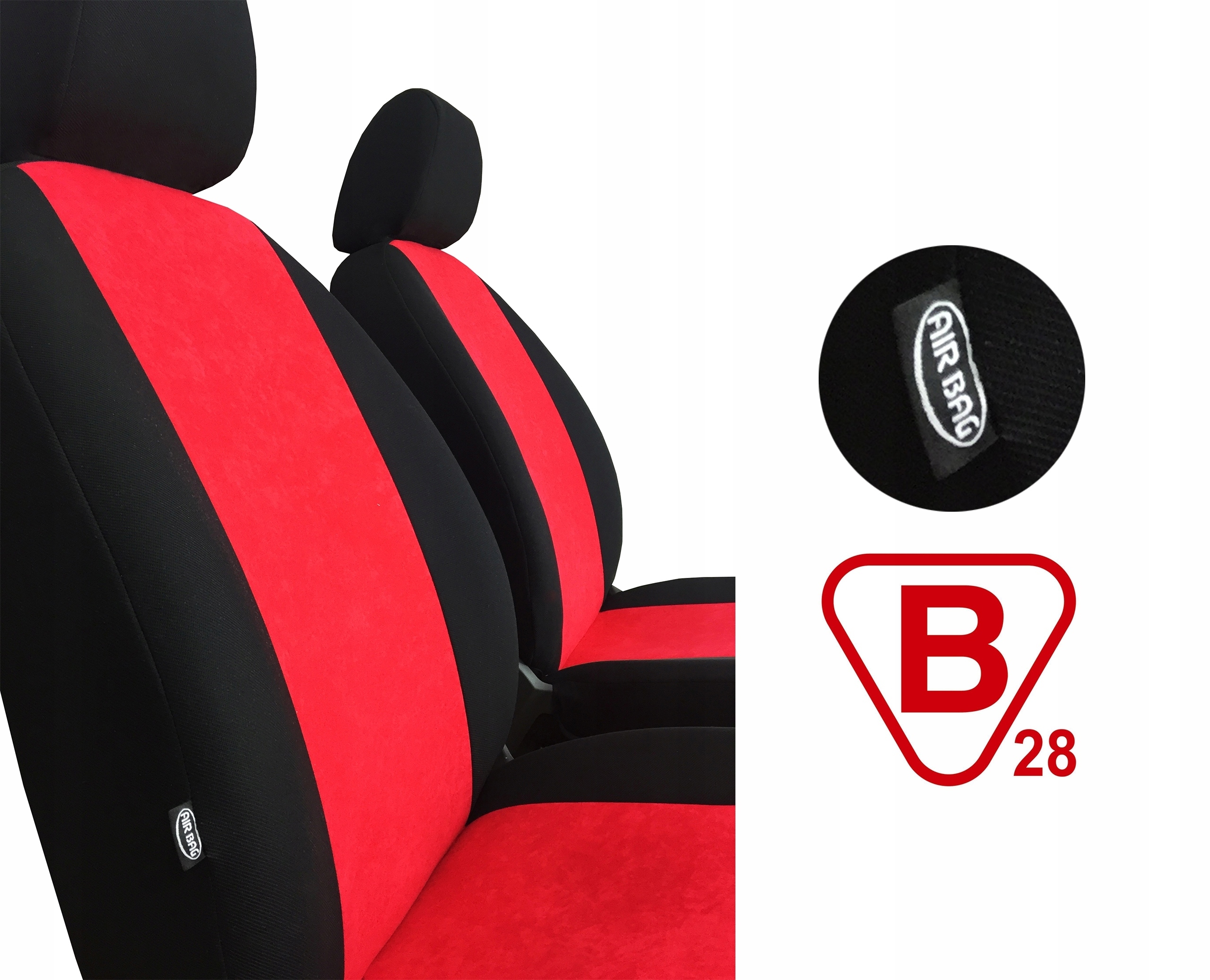 WELUROWE POKROWCE NA FOTELE SIEDZENIA SAMOCHODOWE Model BTN 85