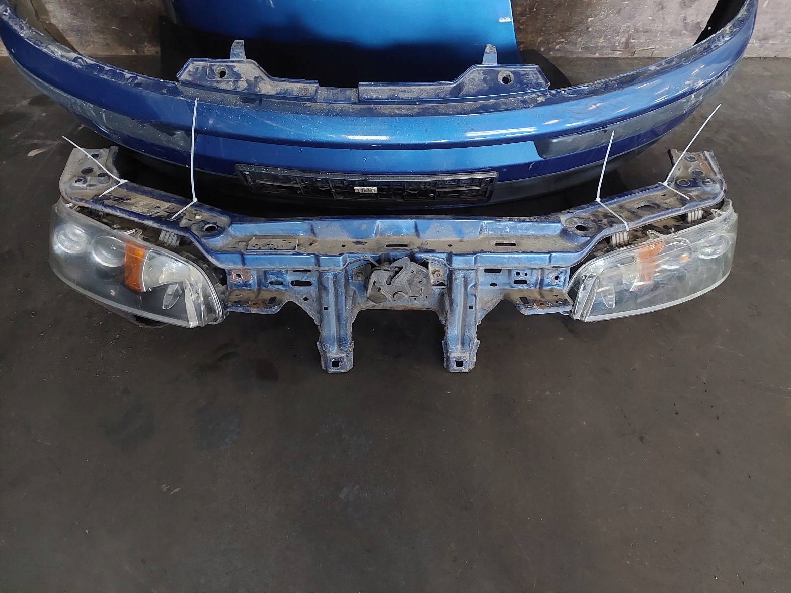 complete front bonnet bumper light fender FIAT PUNTO II 597