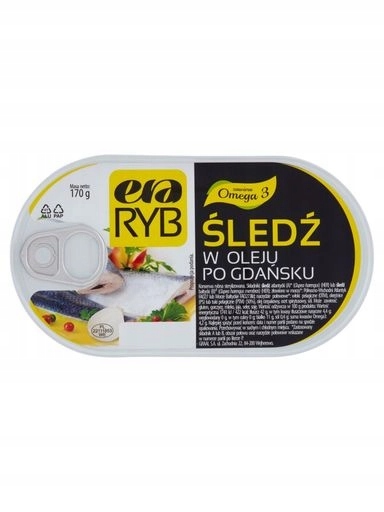 Levně 8 x Era Ryb Sleď v oleji po gdaňsku 170 g