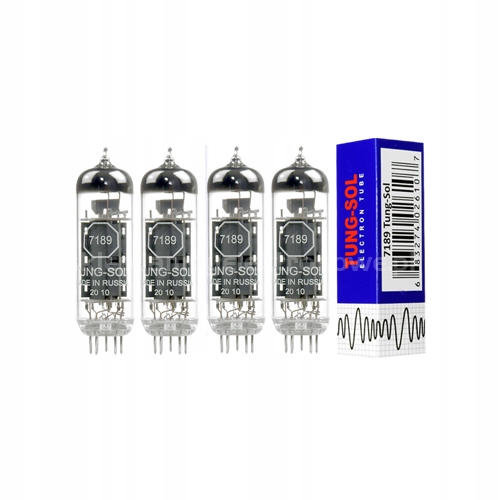 7189 ~EL84, ~6BQ5, ~6P14P Tung-Sol – 4 ks – vybrané čtverce
