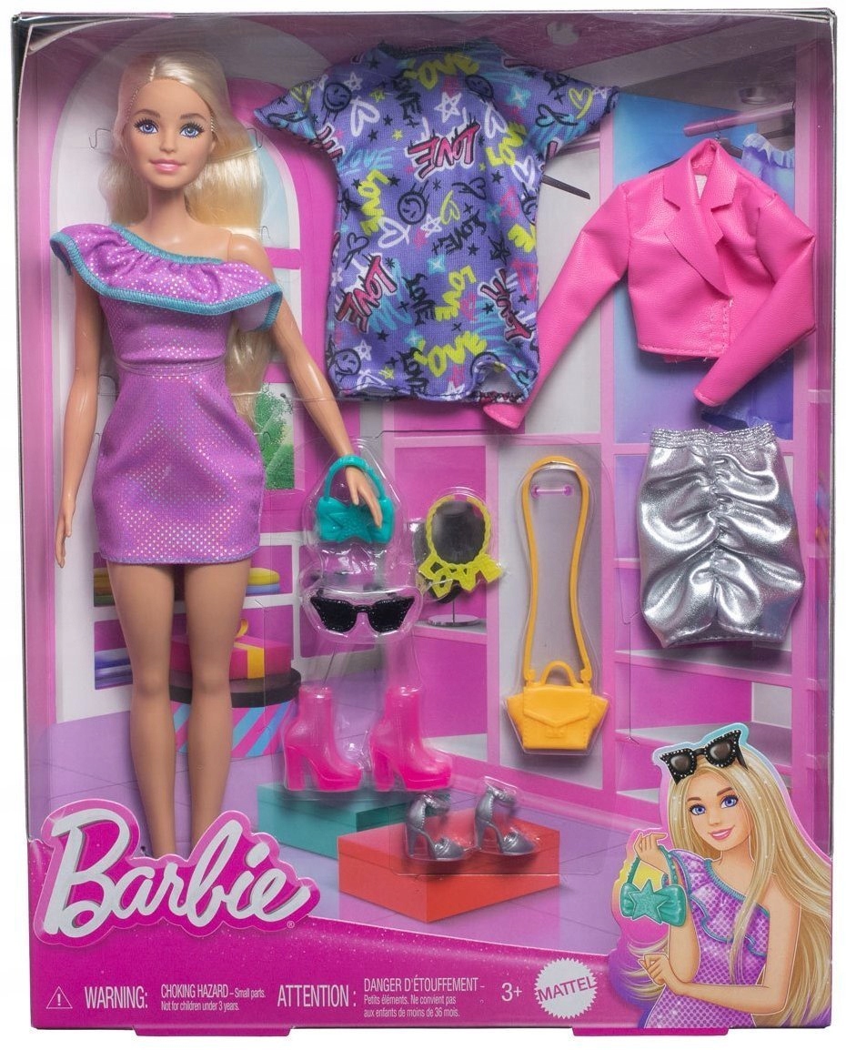 Brb Barbie A Výstupní Oblečení Sada HYT61 WB4 Mat