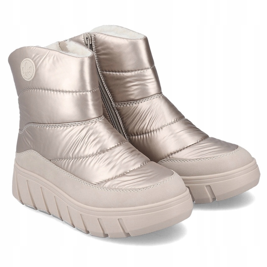Śniegowce botki damskie Rieker Y3552-31 BEIGE ciepłe R.40