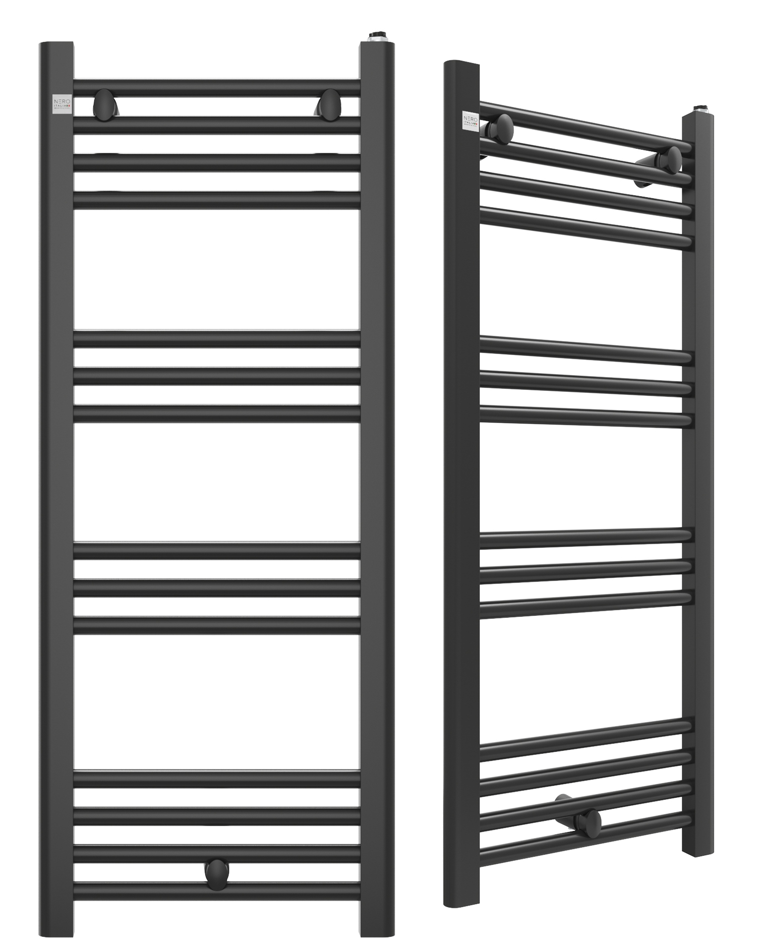 Kúpeľňový Kaloryfer 100/40 cm Čierny Rebríkový Ohrievač Moderný Puerto