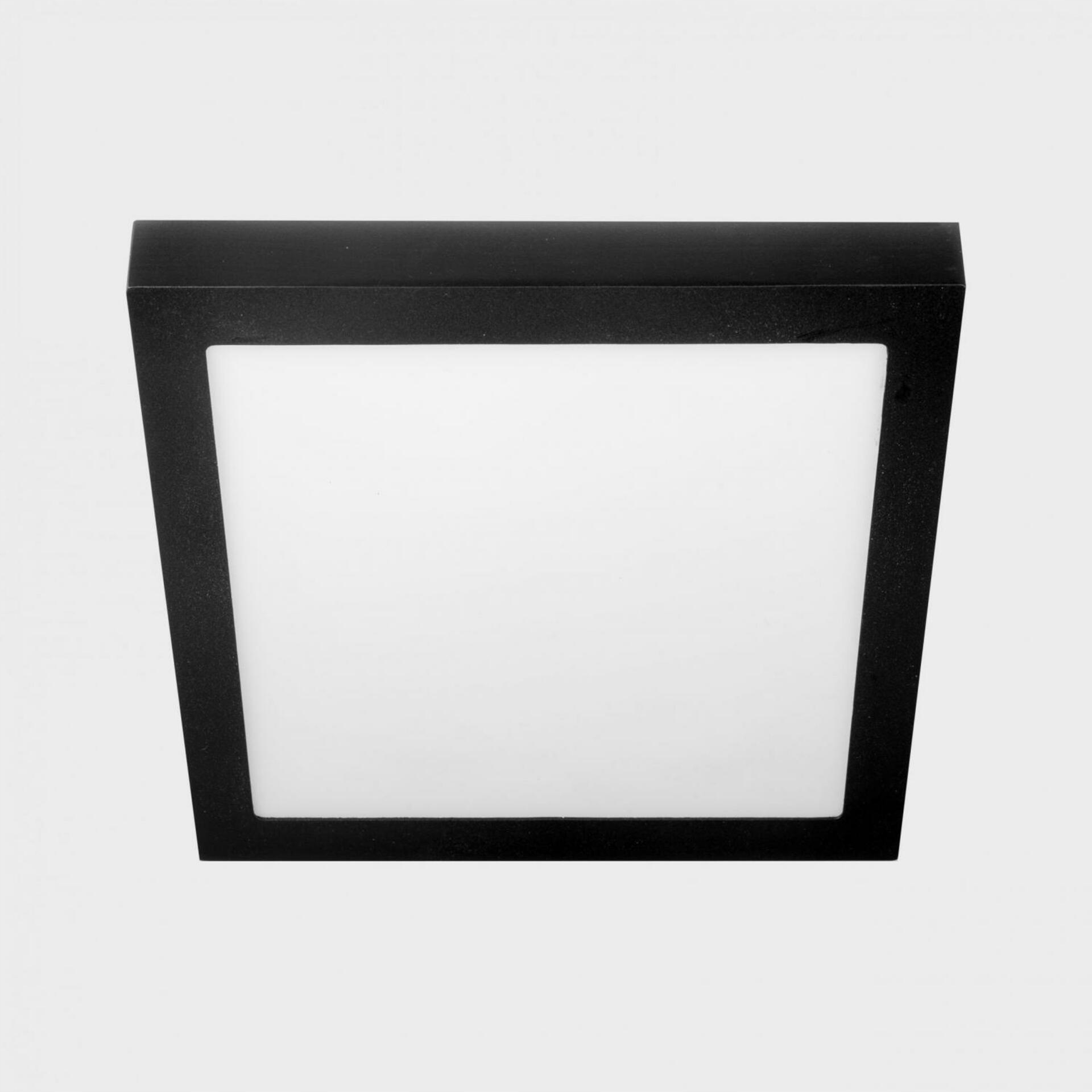 Kohl Lighting KOHL-Lighting Disc Slim Sq stropné svietidlo čierna 36 W 3000K