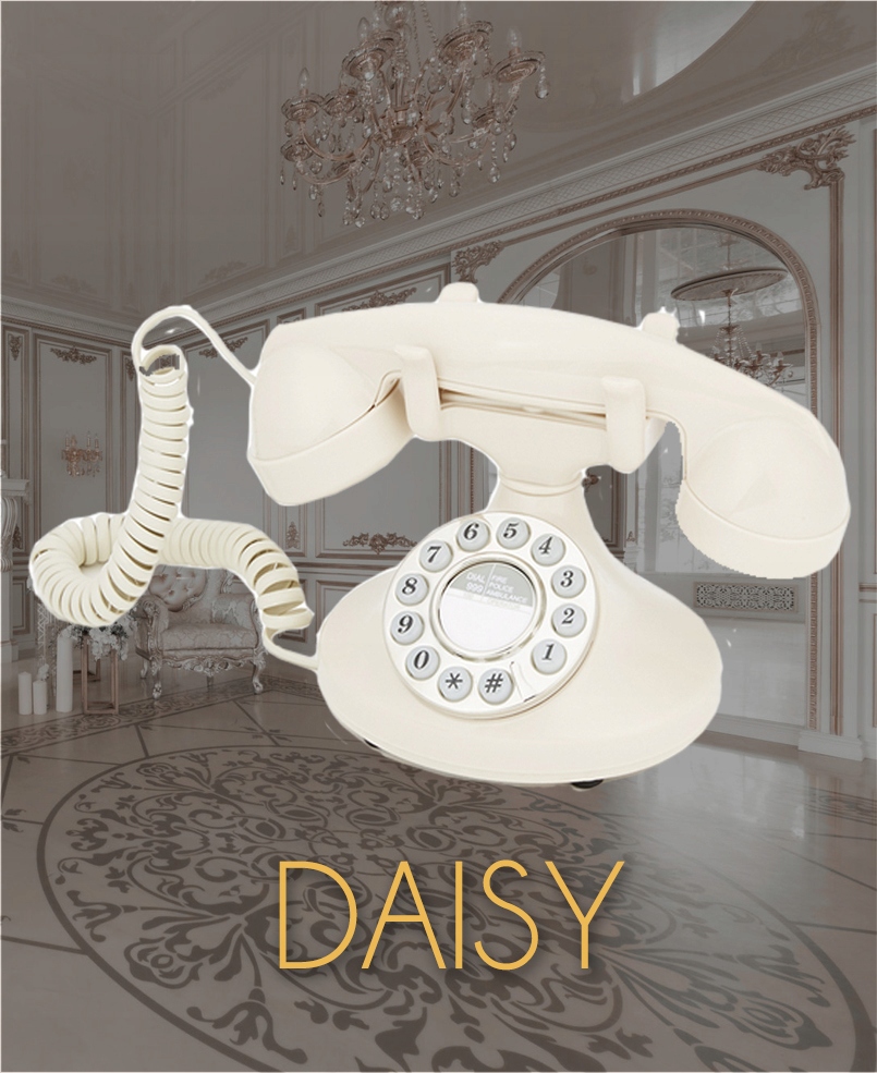 Kronx DAISY retro telefon przewodowy vintage, FV
