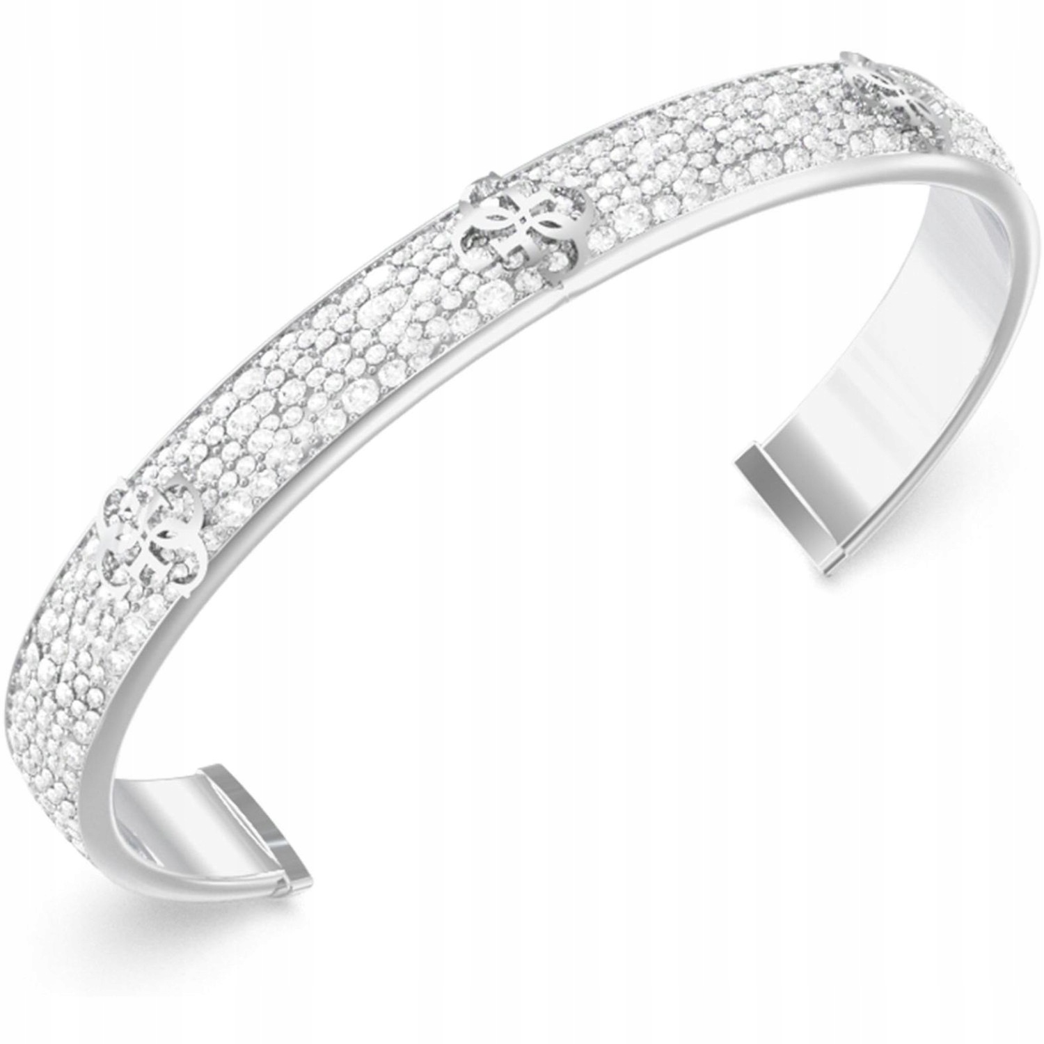 Dámský stříbrný náramek Guess zirkon 21 cm