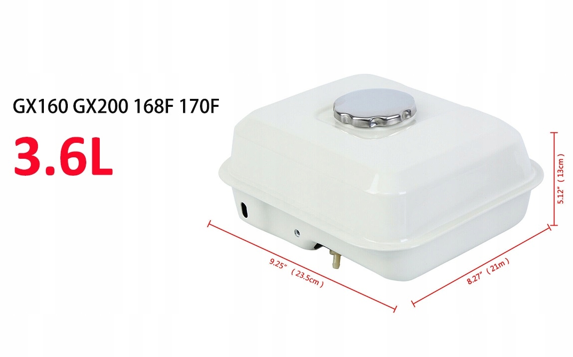 ZBIORNIK PALIWA BAK HONDA GX160, GX200, LONCIN Stan opakowania oryginalne