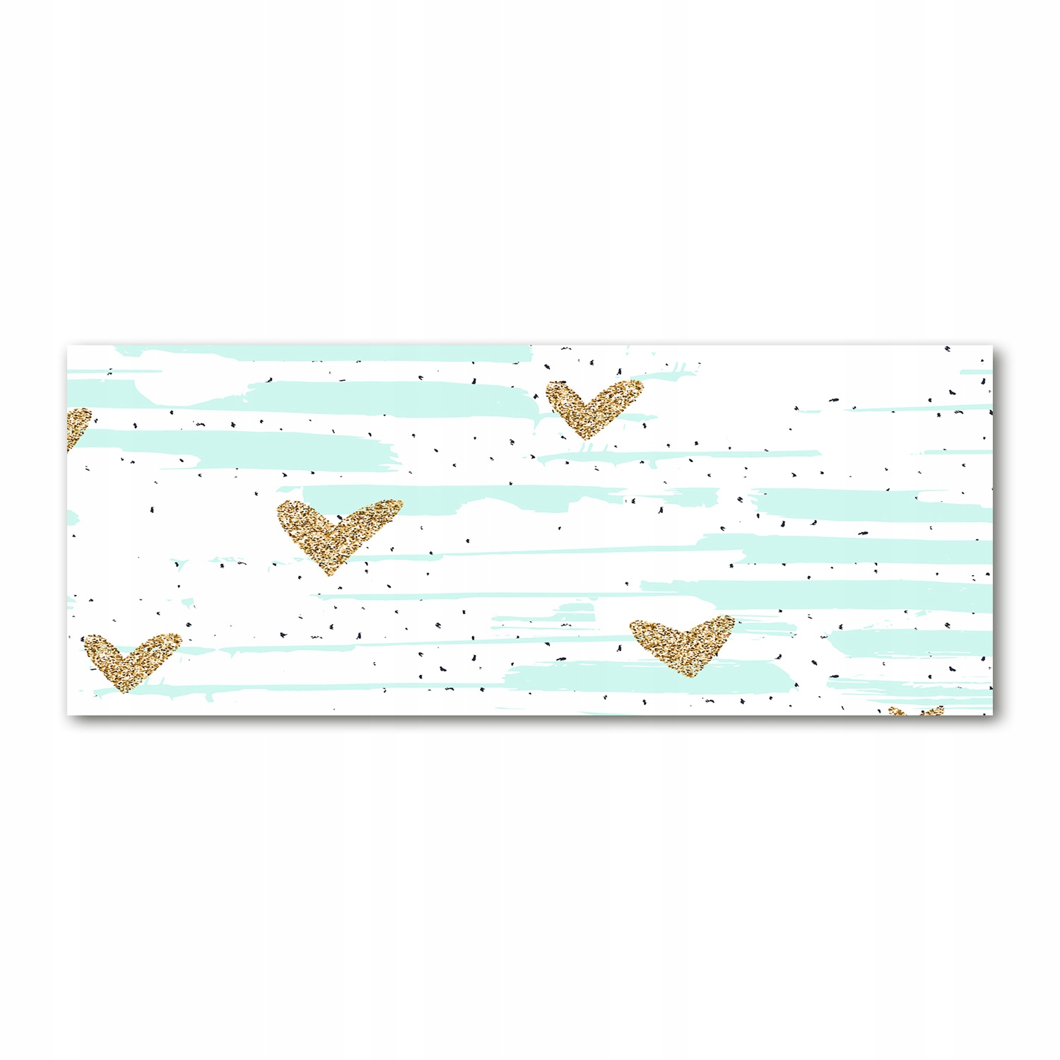 

Foto obraz akryl zdjęcie Złote serca tło 125x50 cm