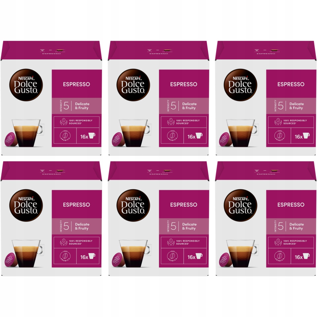 Nescafe Dolce Gusto Kawa Espresso 6x 16 kapsułek