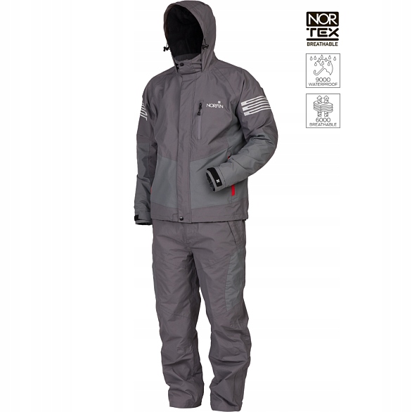 Norfin Kombinezon Przeciwdeszczowy Mist Rain Suit Grey Rozmiar XL