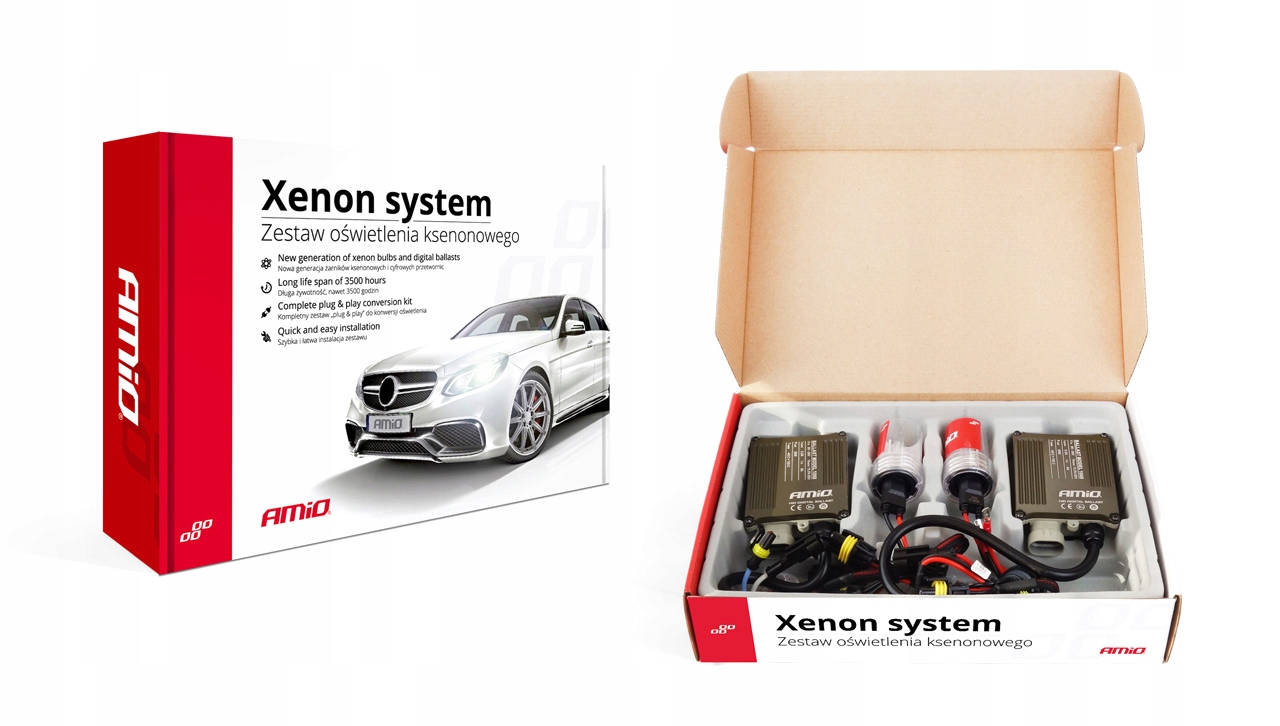 

Zestaw Xenon Canbus Slim Żarniki H7 4300K