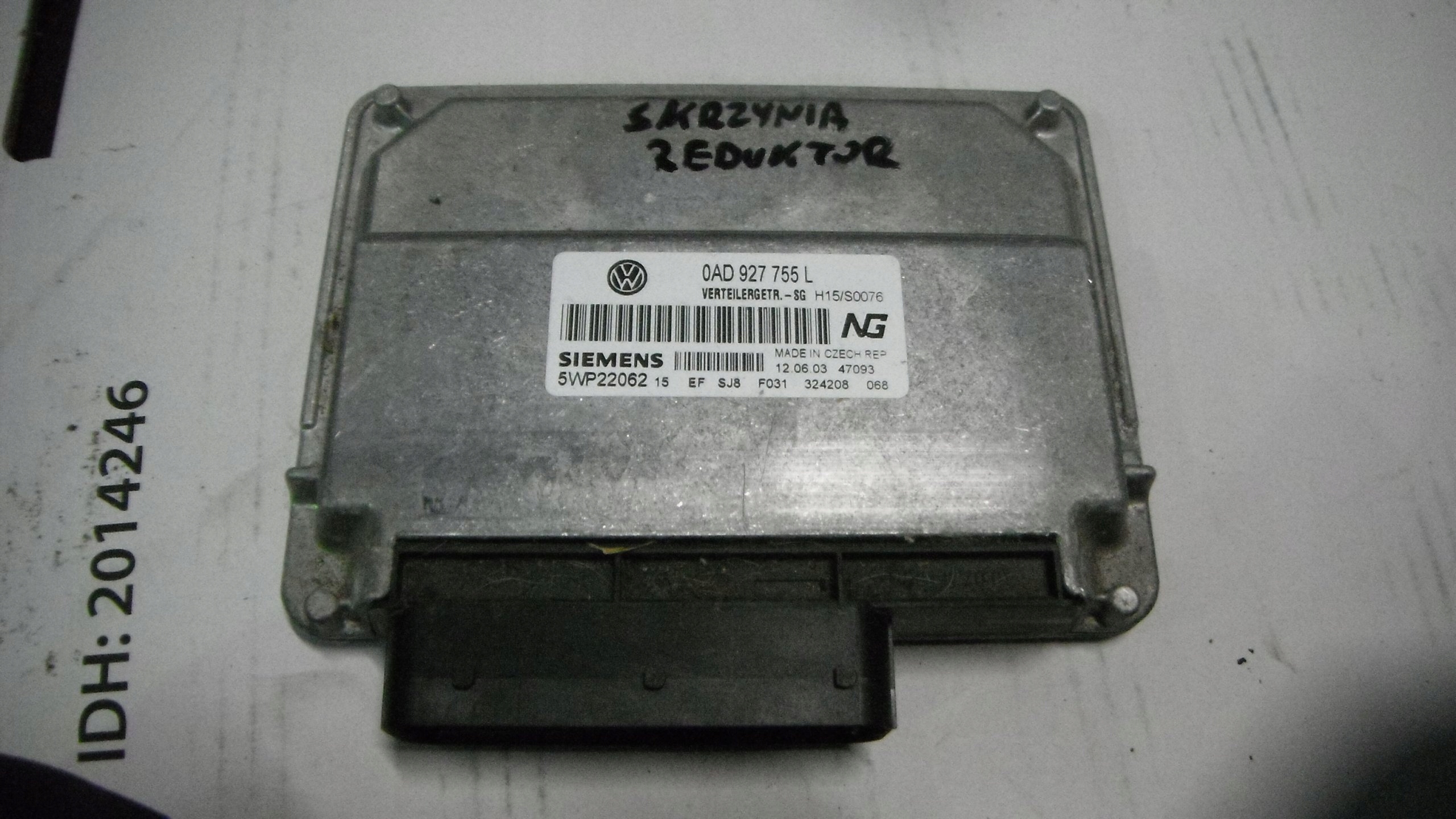 VW TOUAREG 3.2 V6 02-06 KOMPUTER SKRZYNI REDUKTOR