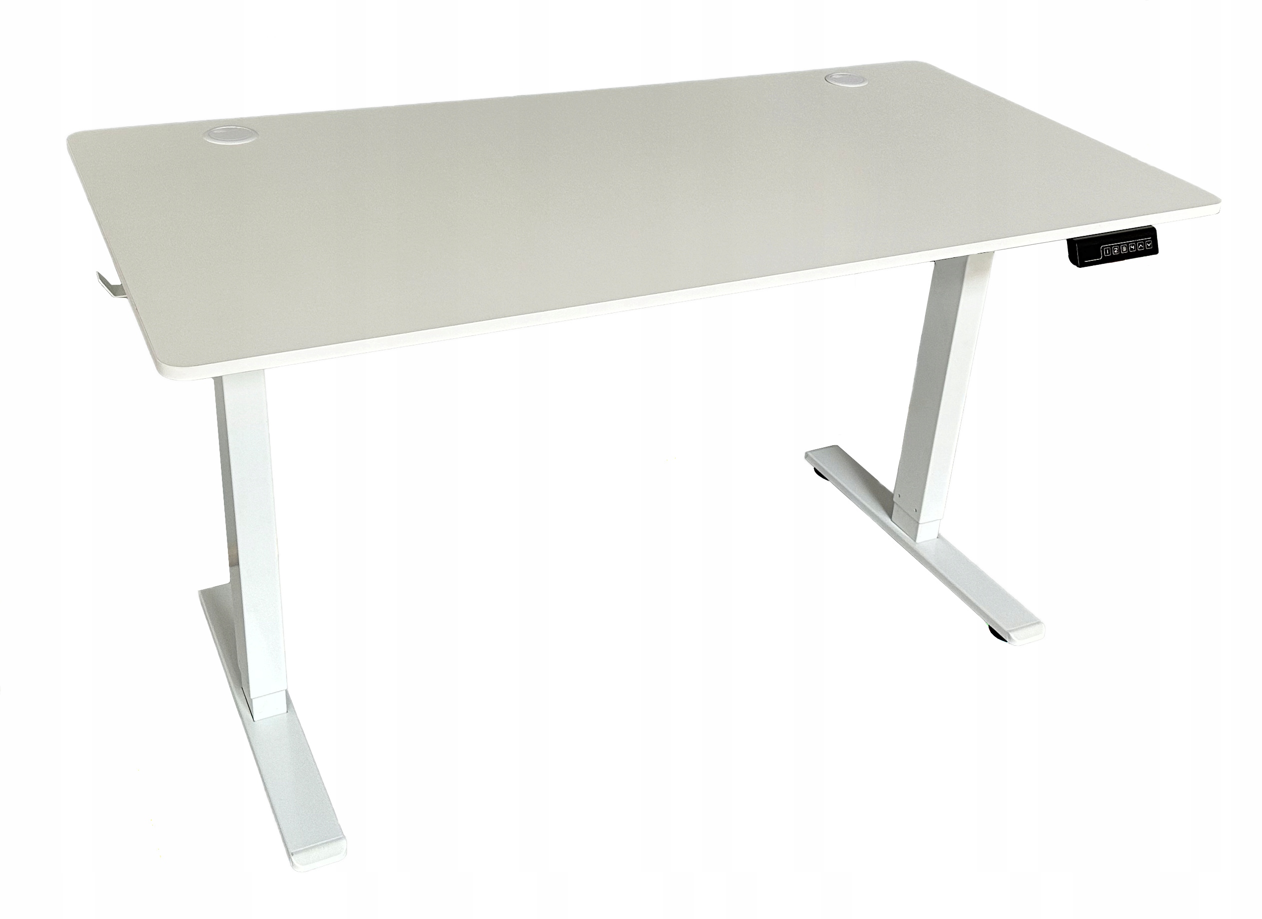 Biurko regulowane VertiGo RXD1-3-2RR białe 140x70 cm Wysokość: 71-120 cm