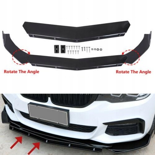 

Dokładka do przedniego zderzaka uniwersalna 3-set