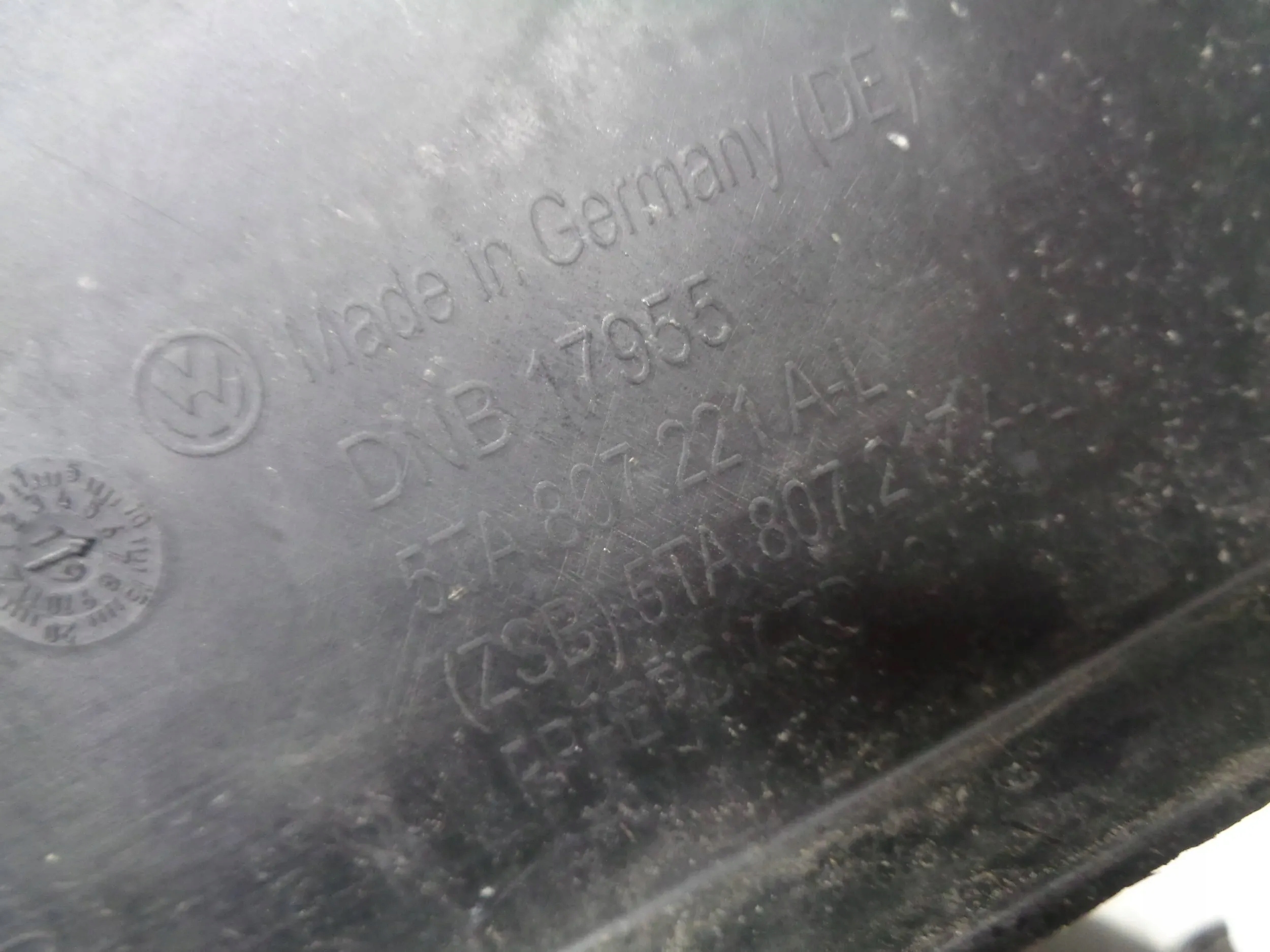 VW TOURAN 5TA bumper front front 6X PDC washers