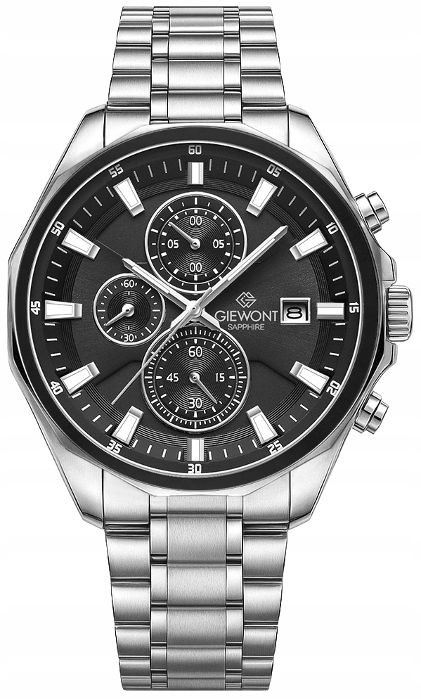 Pánské Hodinky Giewont Chronograph Sapphire Stříbrné GW7290-B2