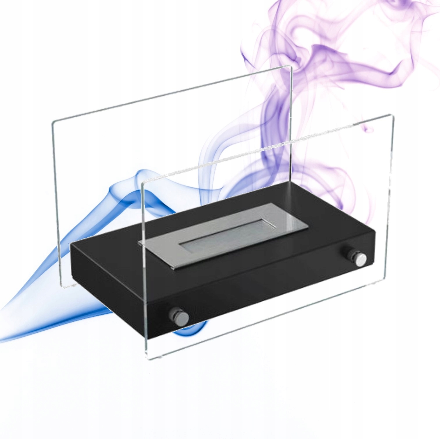 Volně stojící biokrb moderního designu se sklem Hotel Mini