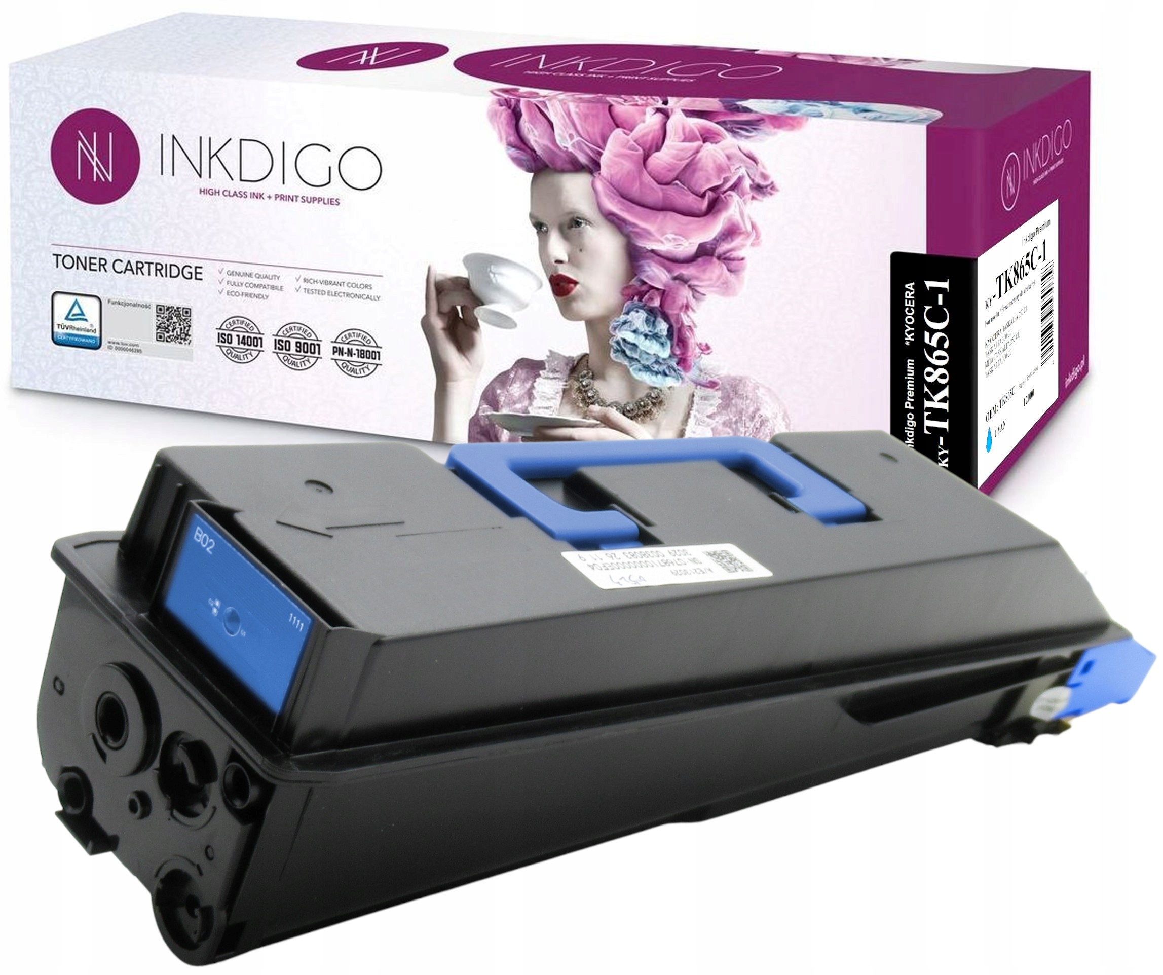 Toner Pro Kyocera TK-865C 250ci 300ci Premium XL