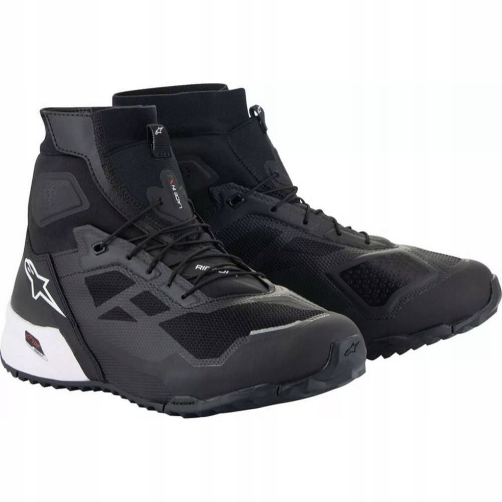 Motocyklové Topánky Nad Členok Alpinestars CR-1 Black/white (13.5) 47,5
