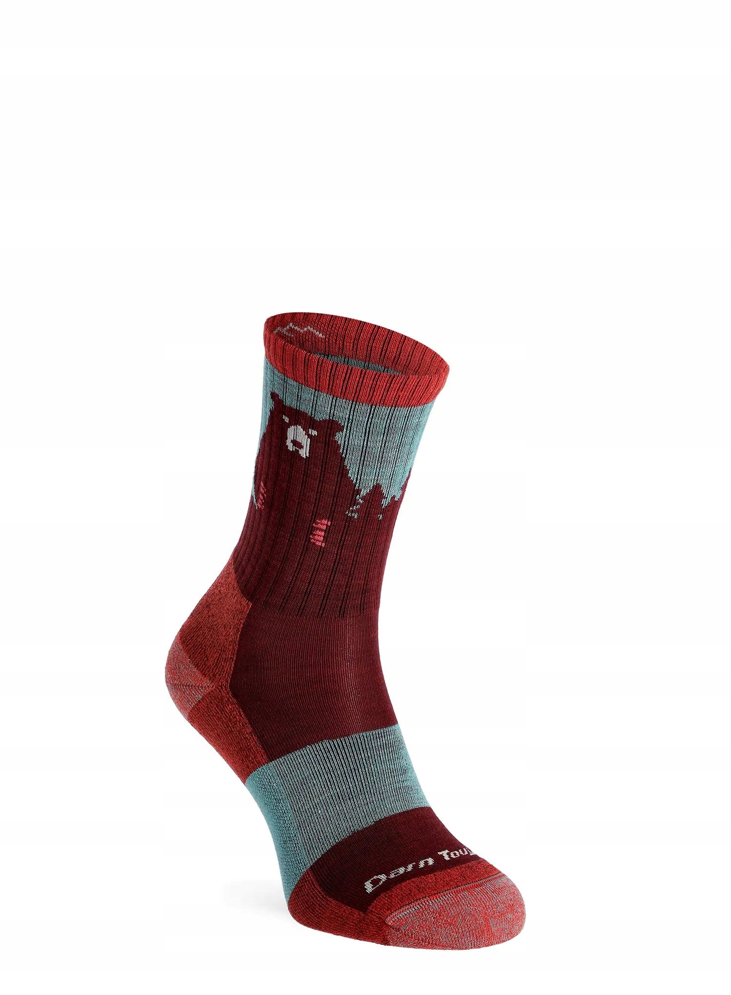 Skarpetki trekkingowe Darn Tough Bear Town Micro Crew Lw burgundy 41-42,5