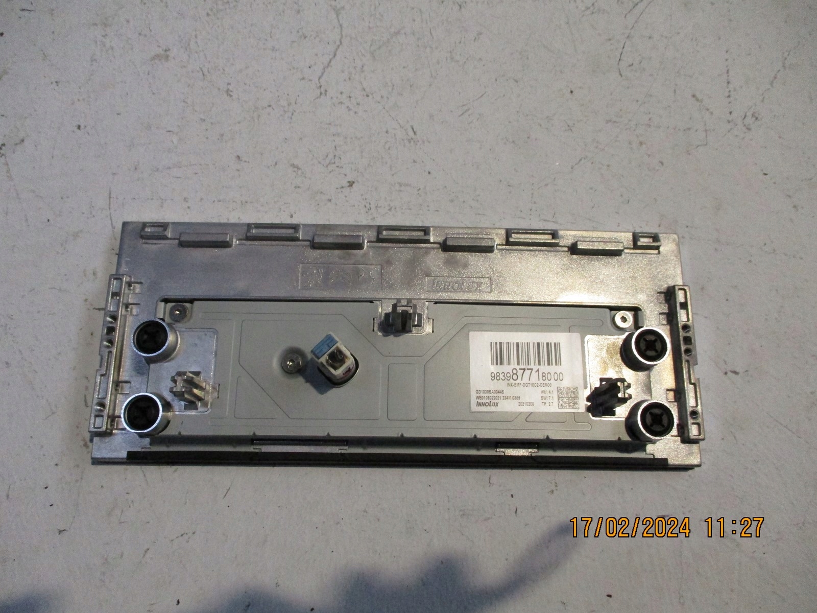 BILDSCHIRM OPEL ASTRA L 9839877180
