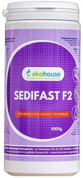 Biopreparat Sedifast F2 – Ograniczenie Pienienia W Oczyszczalni 1000g