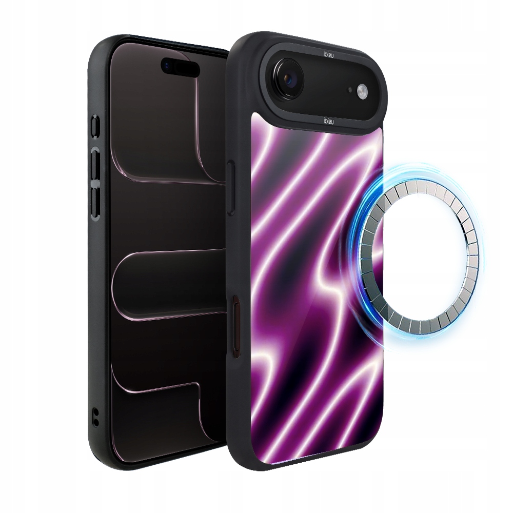 Pouzdro pro iPhone Air Ibizu DropGuard Matt s MagSafe, neonová vlna