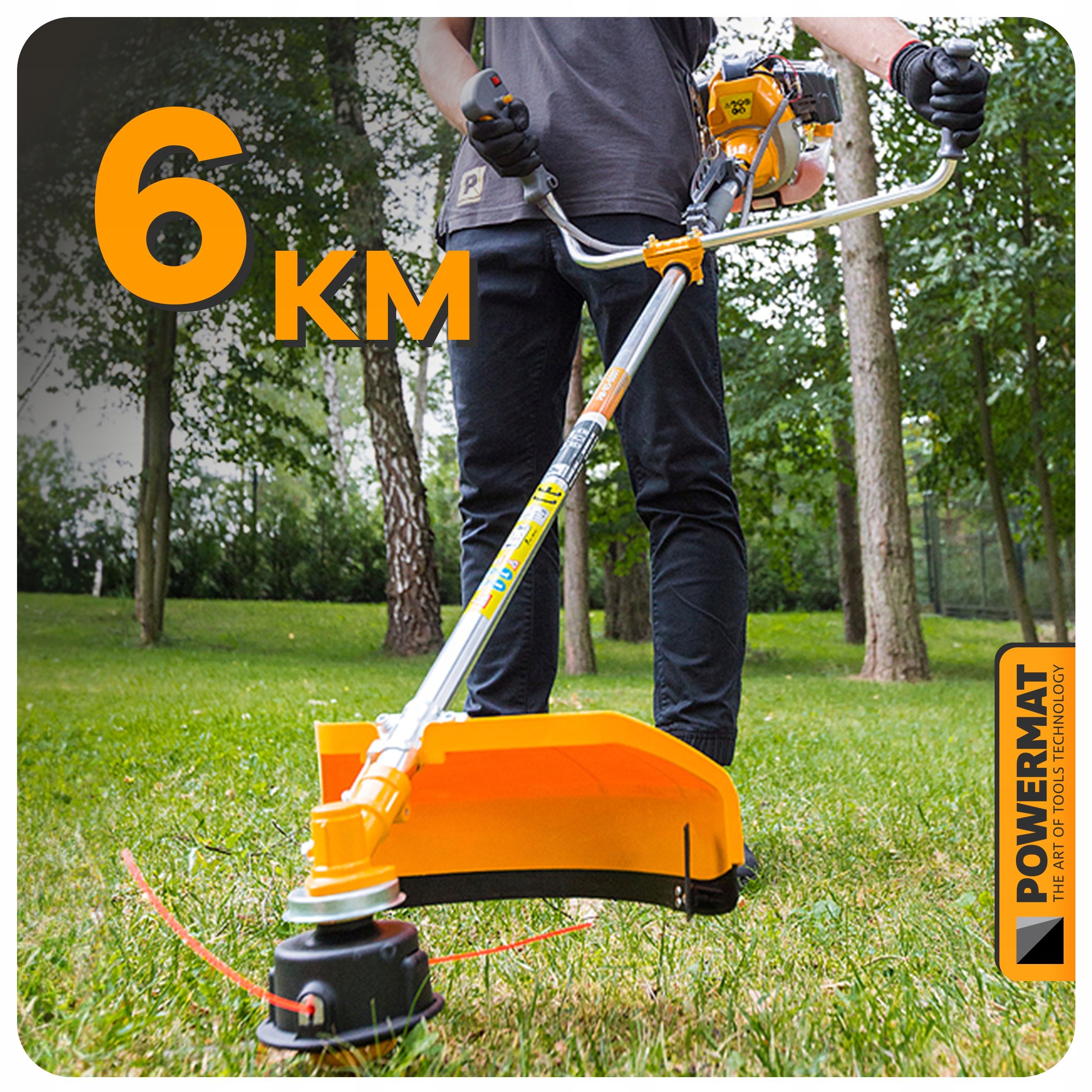 KOSA SPALINOWA KOSIARKA PODKASZARKA WYKASZARKA 3XOL TARCZA SZELKI MASKA 6KM Marka Powermat