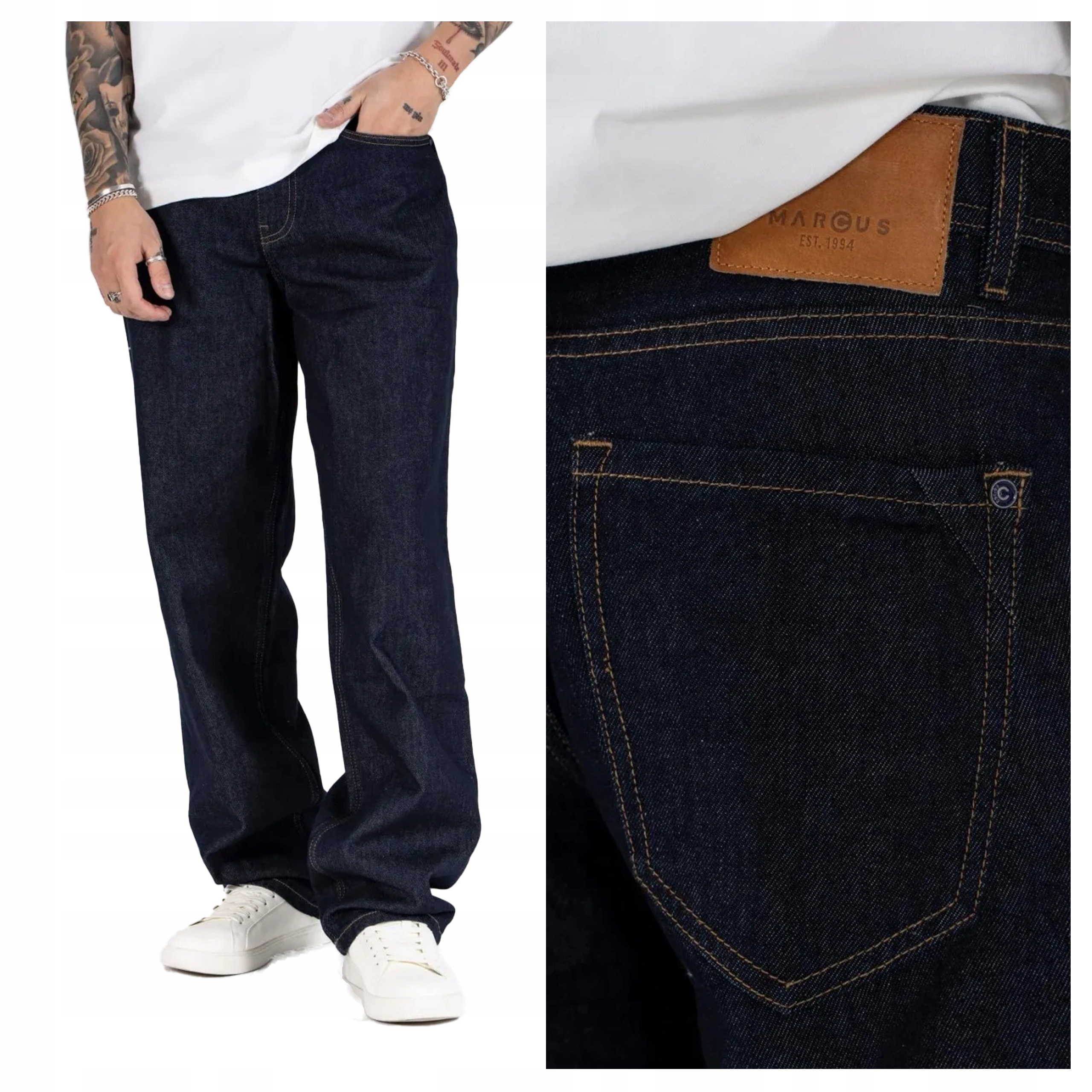 Pánské kalhoty Marcus Jason Z 2243 Klasické modré džíny W30 L32